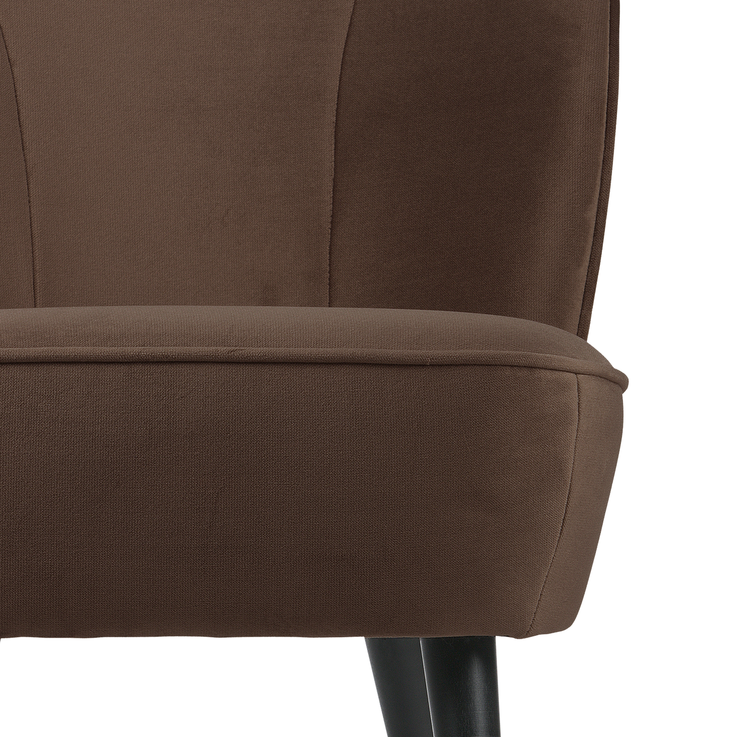 Velvet Armchair SARA Chocolate