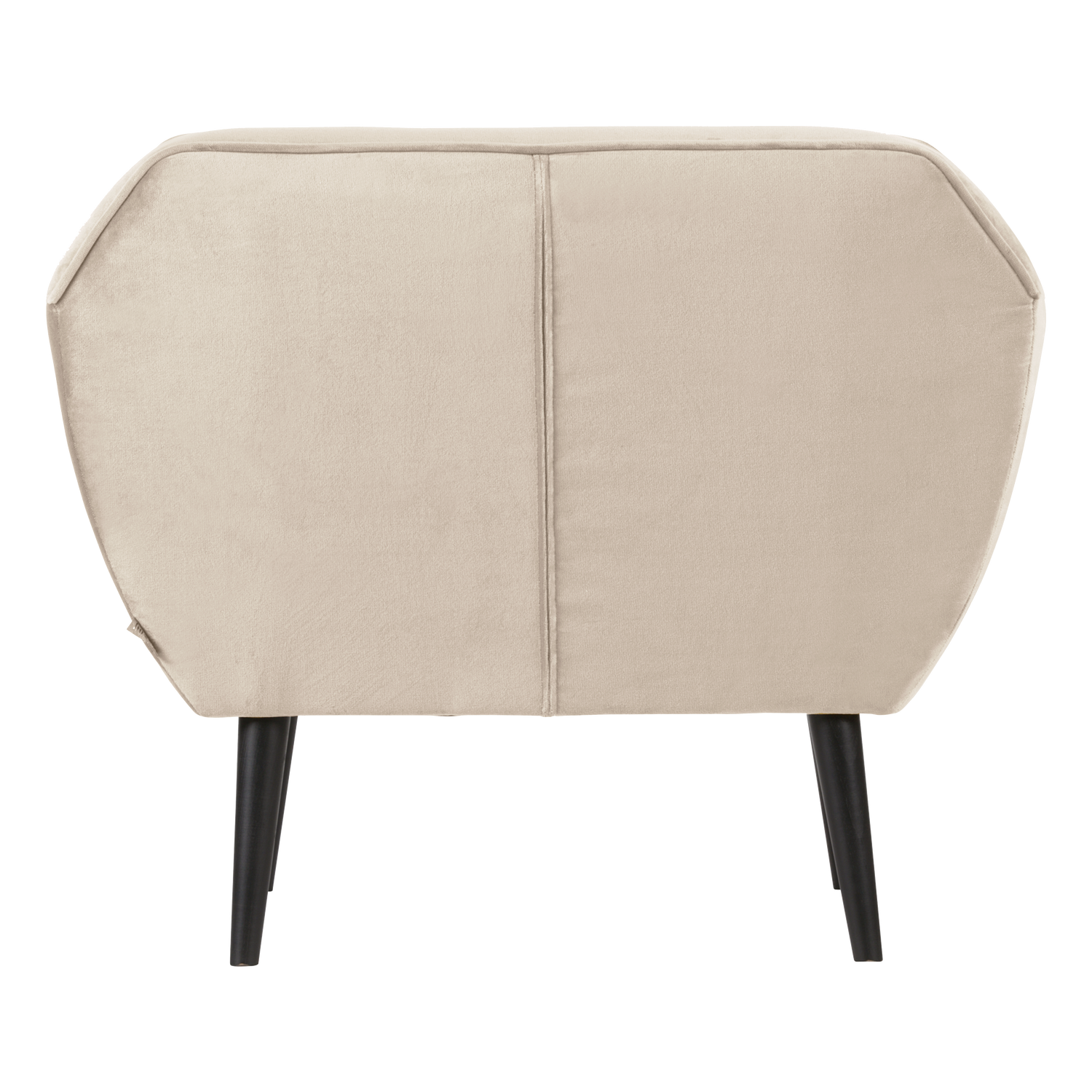Velvet Armchair ROCCO Broken White