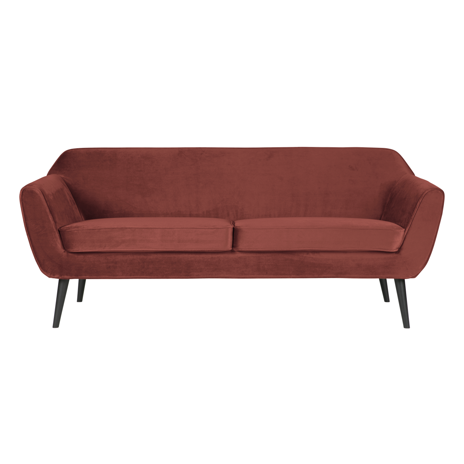 Burgundy 2.5-Seater Velvet Sofa ROCCO