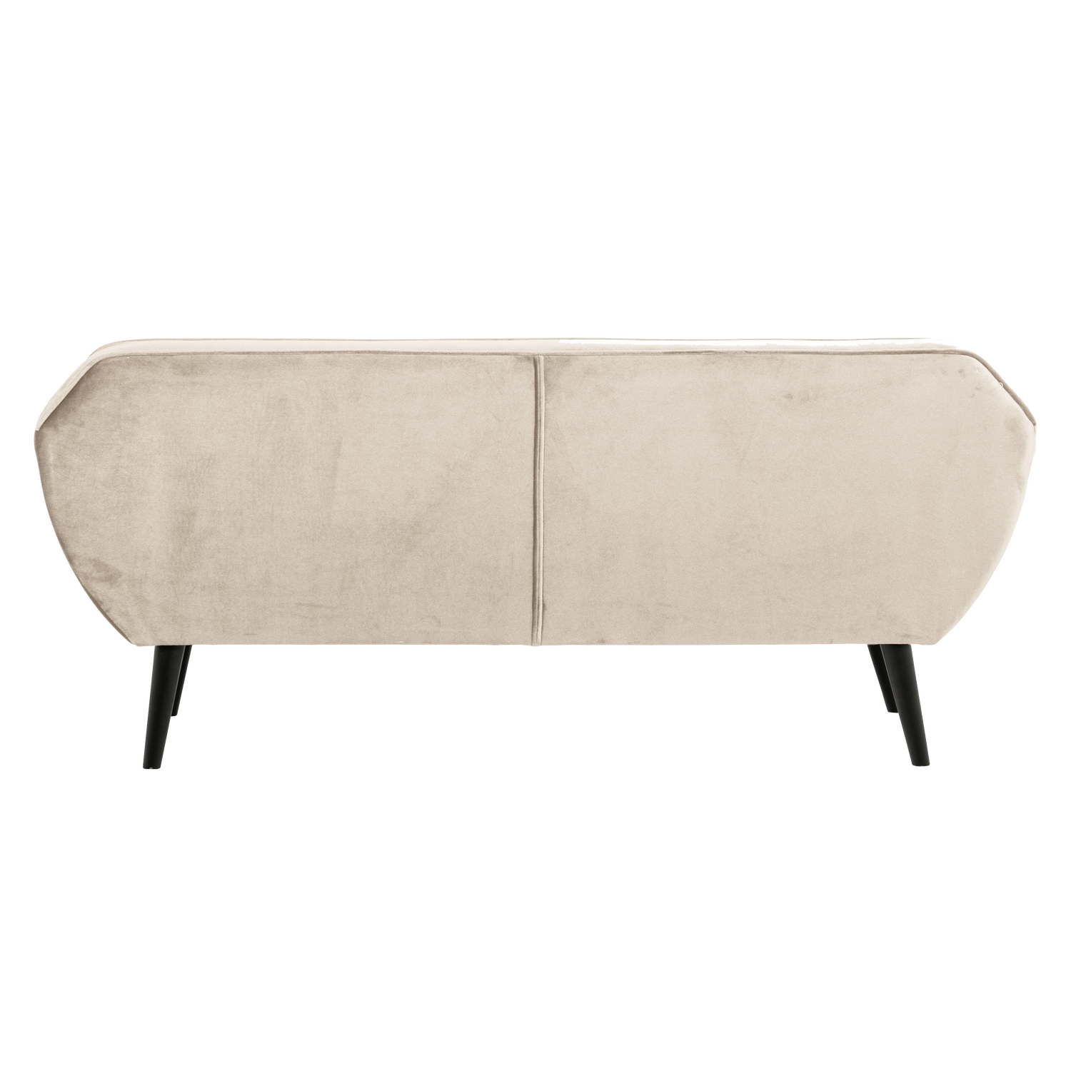 Velvet Sofa 2.5-Seater ROCCO Broken White