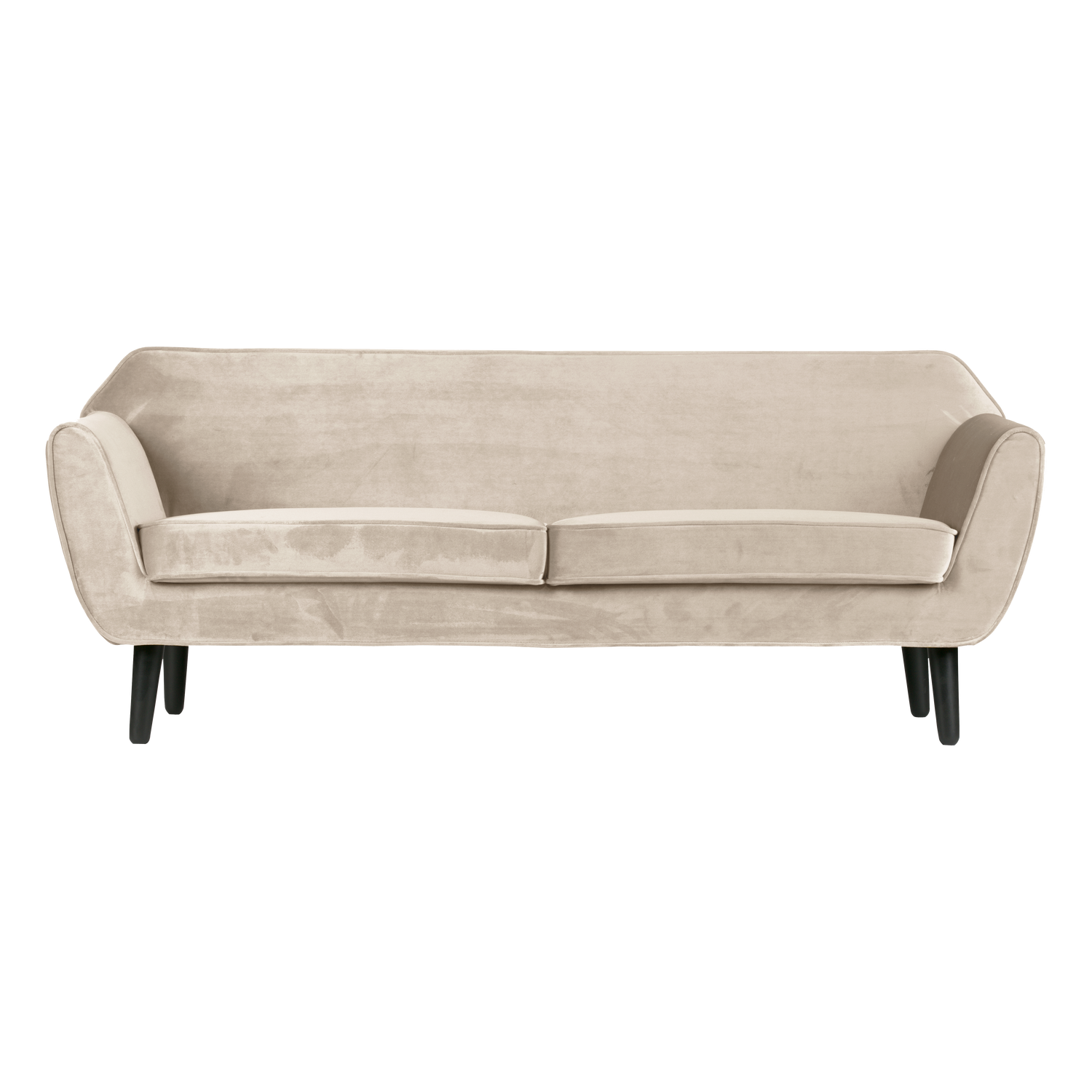 Velvet Sofa 2.5-Seater ROCCO Broken White