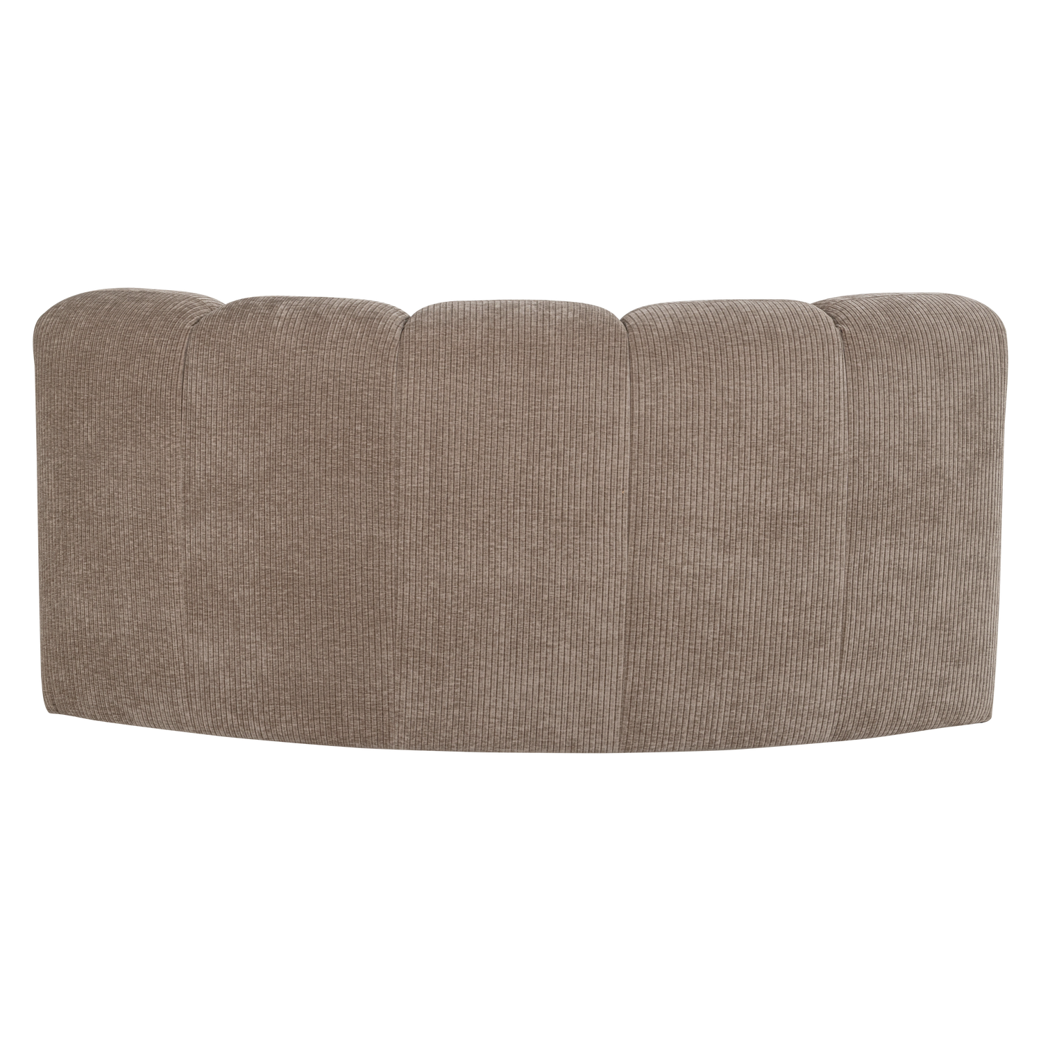 MOJO BENCH Modular Sofa - Beige Curved Corner Element in Corduroy