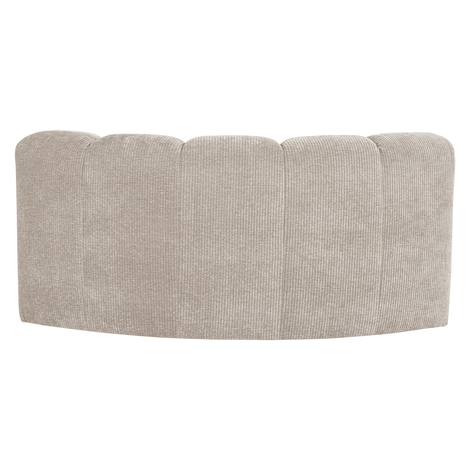 MOJO BENCH Modular Sofa - Ecru Curved Corner Element in Corduroy
