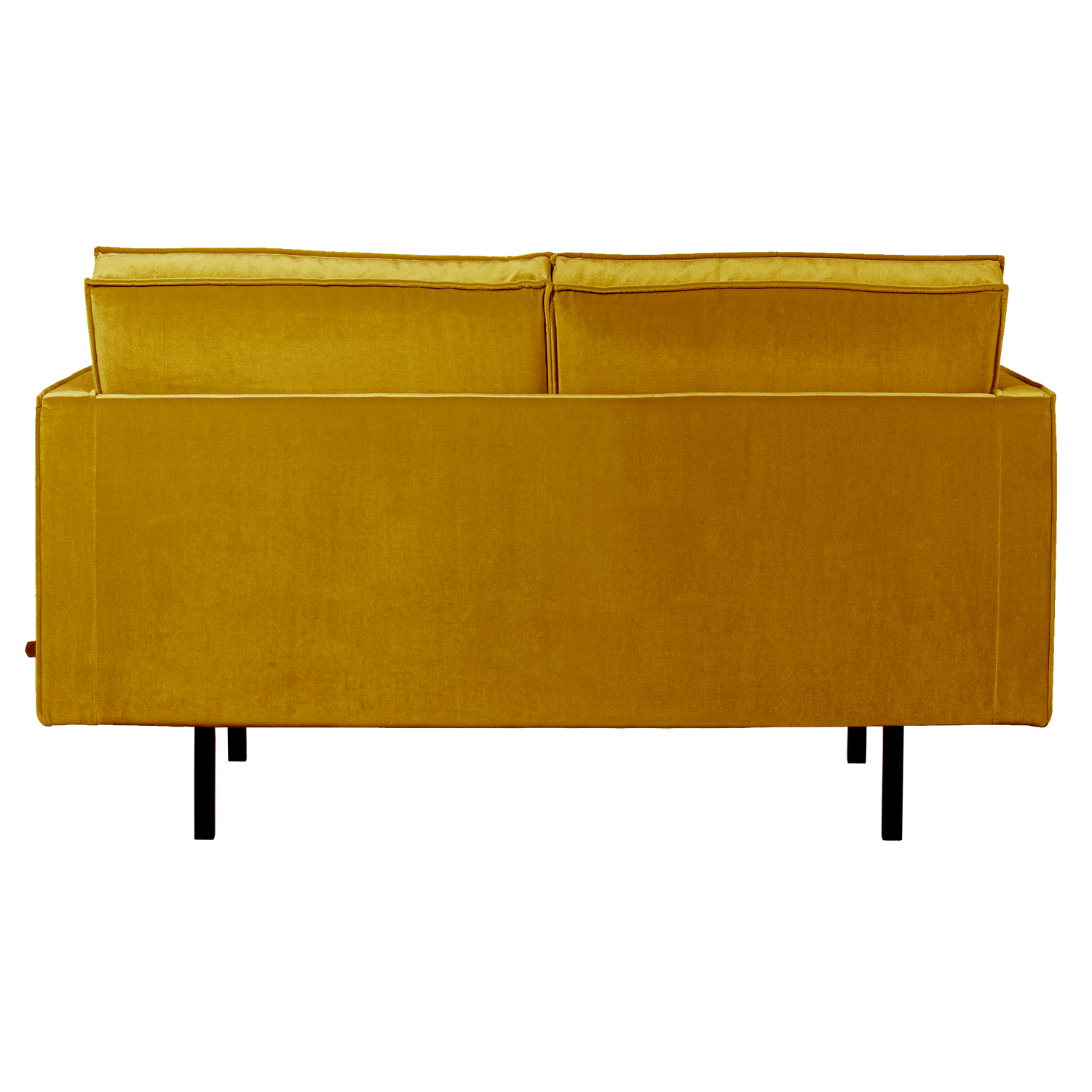 Mustard Velvet 2-Seater Sofa RODEO
