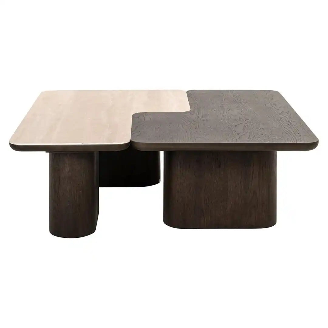 NANDO Couchtisch-Set Eichenfurnier