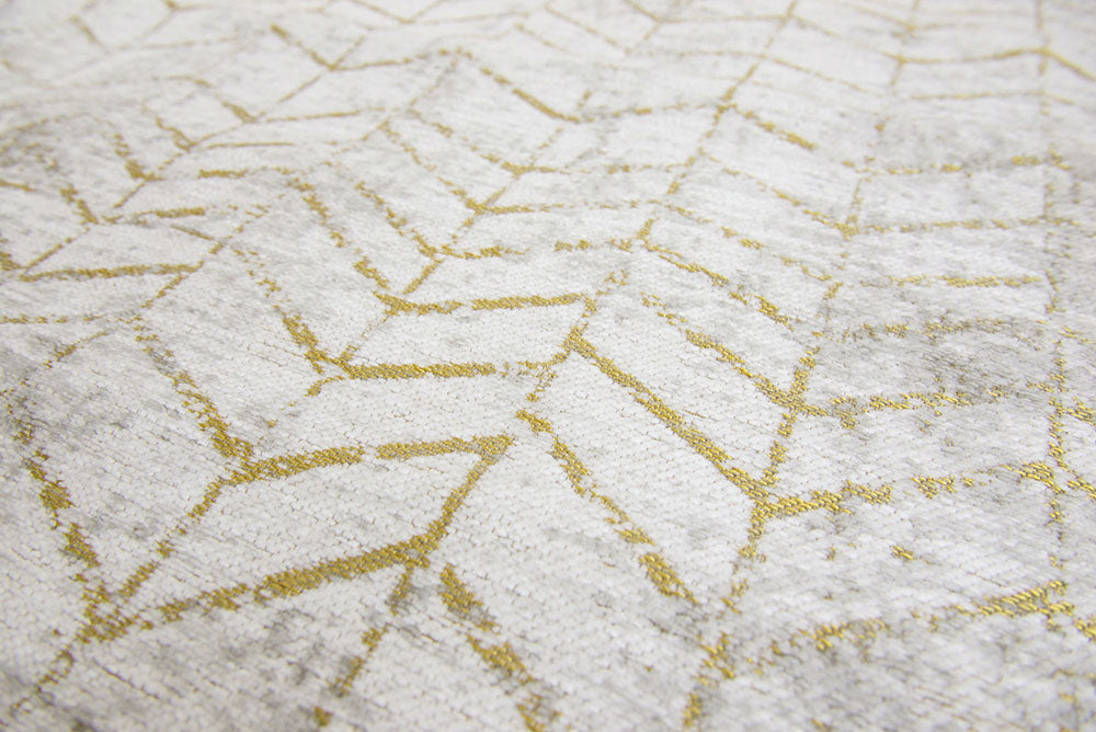 Central yellow yellow herringbone rug