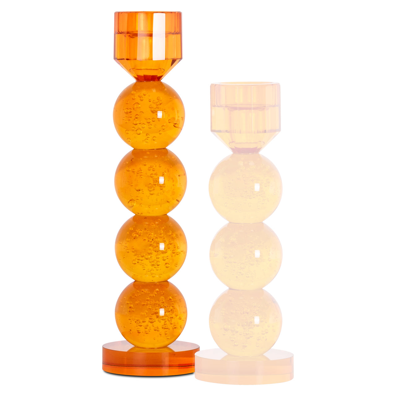 Glasleuchter RAYLAN orange