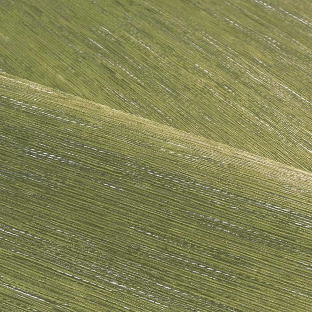 Textured wallpaper resembling jacquard fabric TATAMI - MATCHA tea green