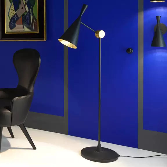 Beat black floor lamp with copper [coming soon]