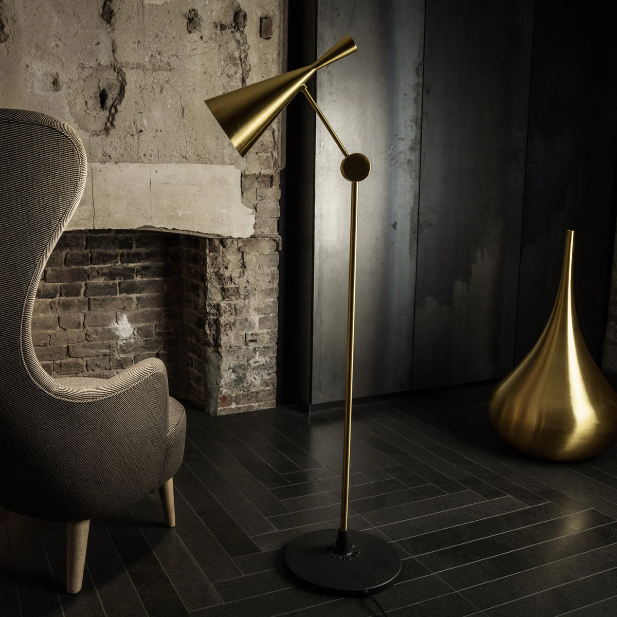 BEAT floor lamp gold