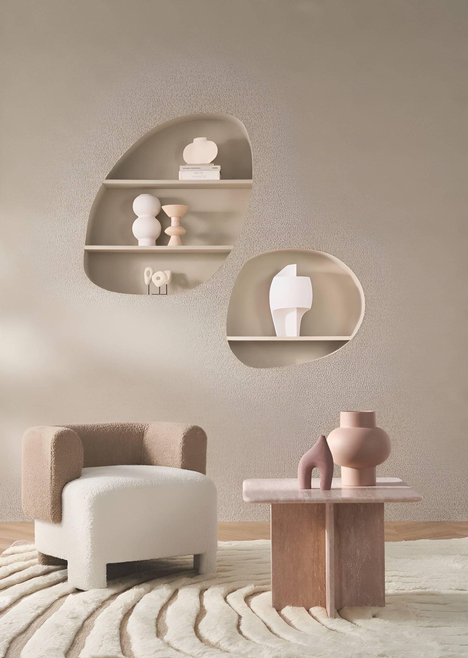 EXQUIS Structural Textile Wallpaper - GRIS LIN Gray