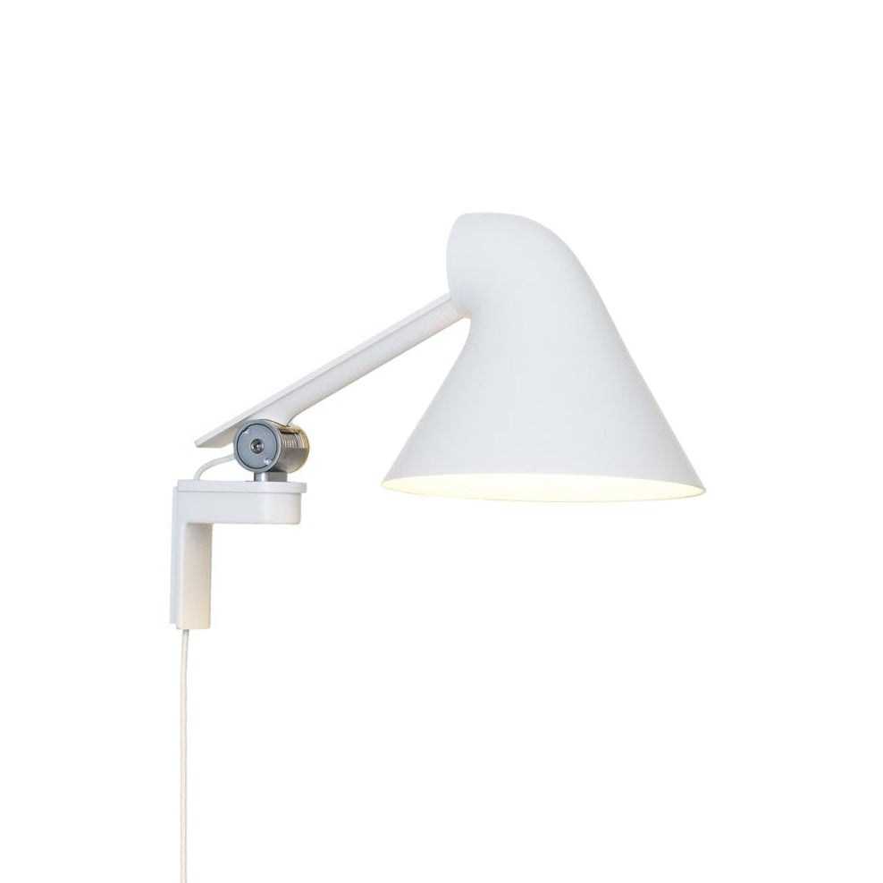 Adjustable wall lamp with arm NJP white