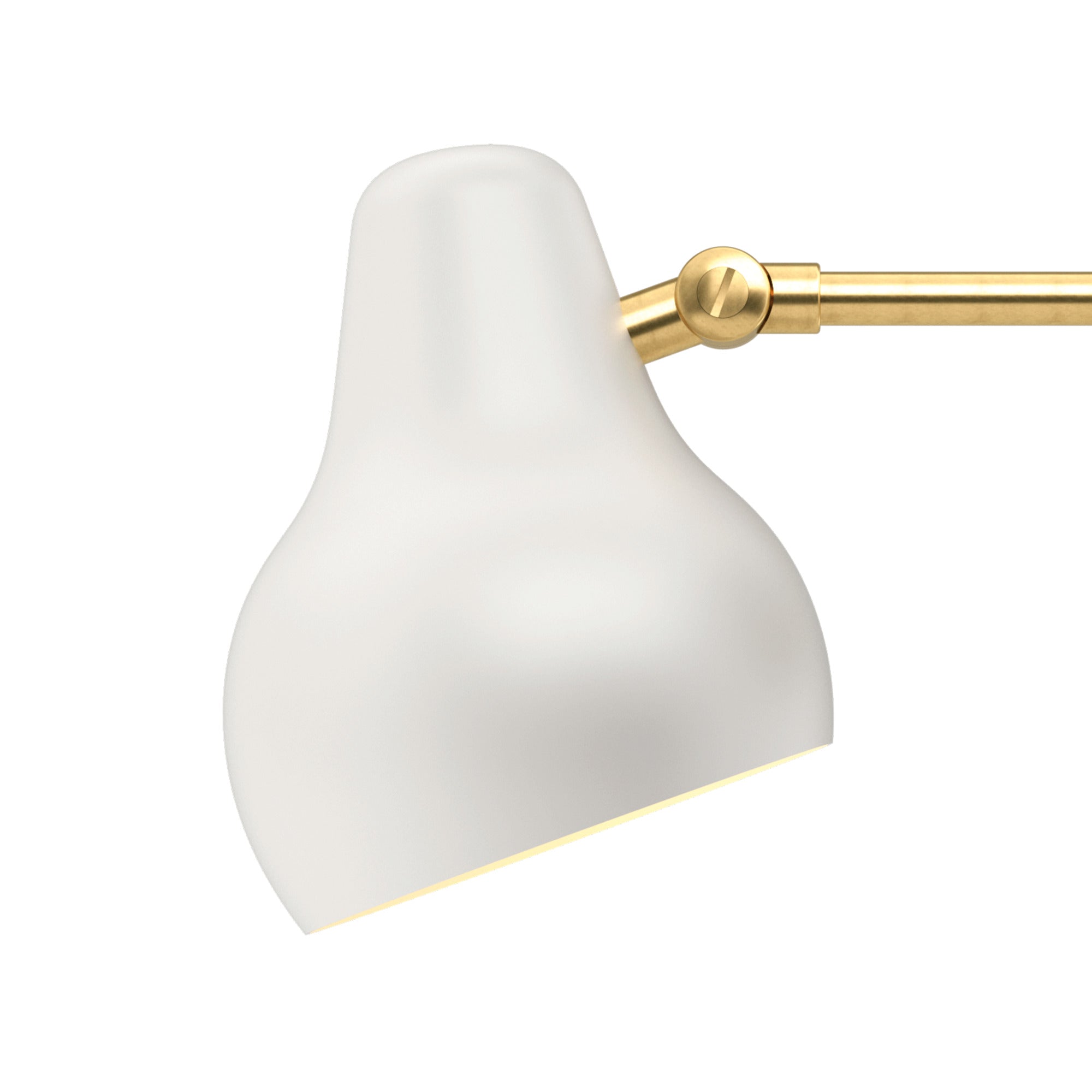 VL 38 wall lamp white with gold finish