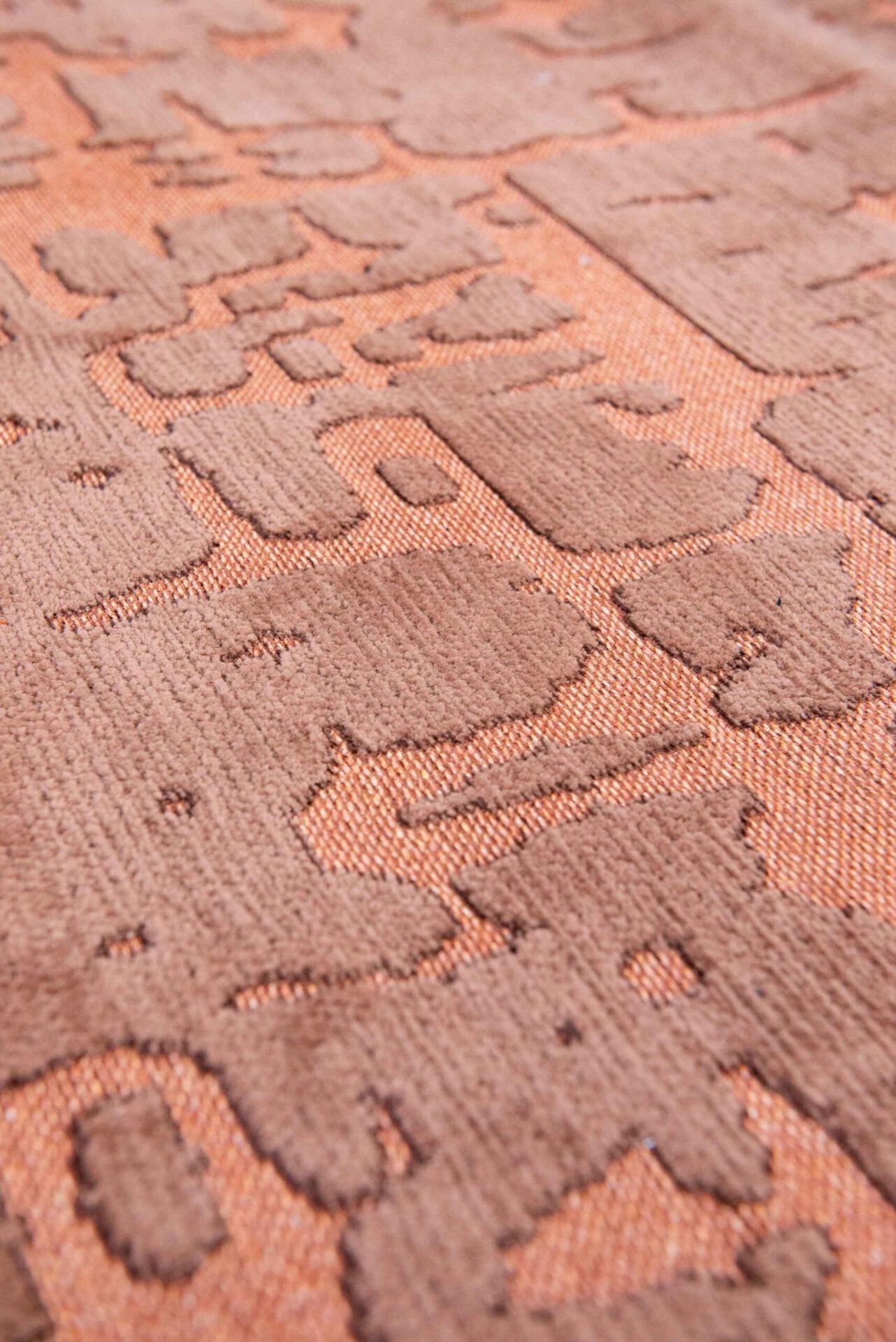 Baobab rug for salmon copper