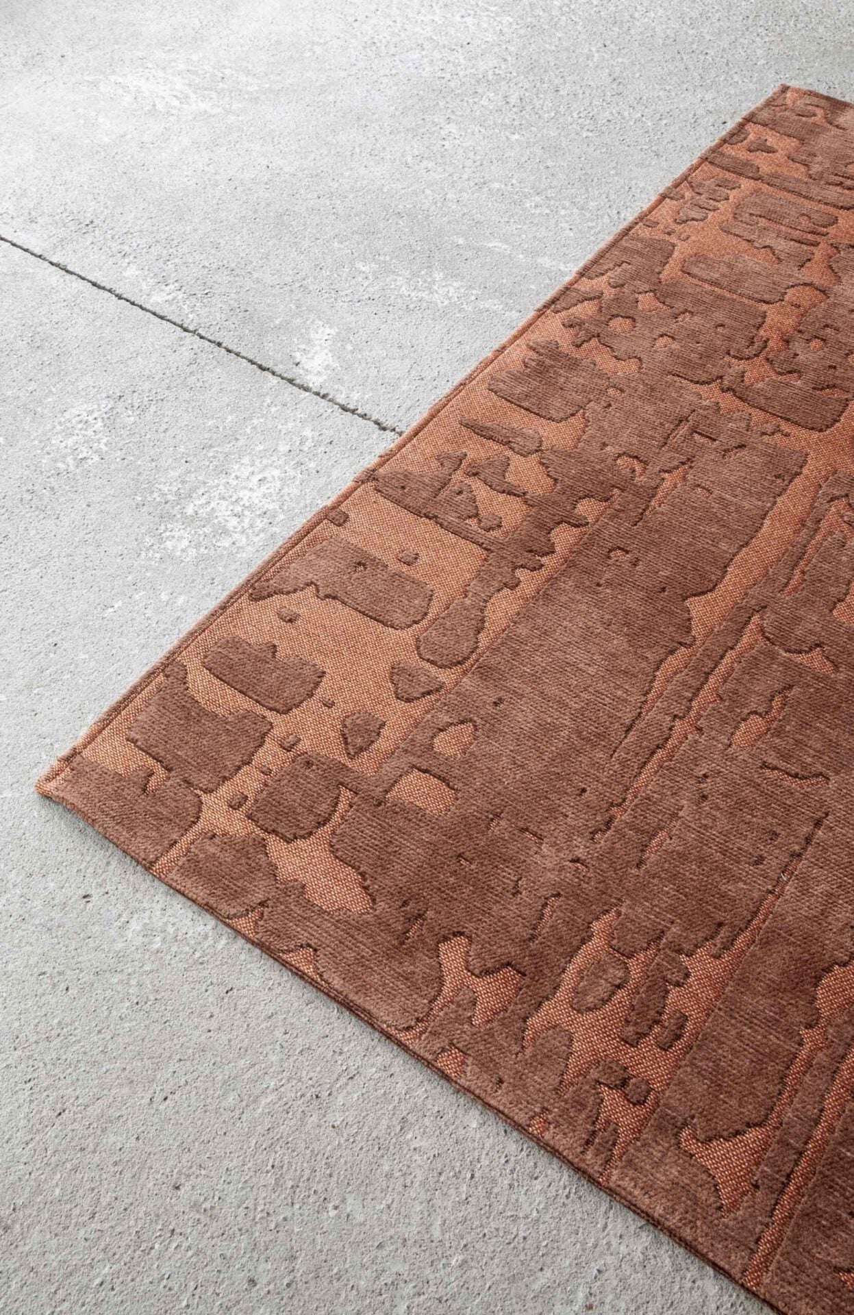 Baobab rug for salmon copper