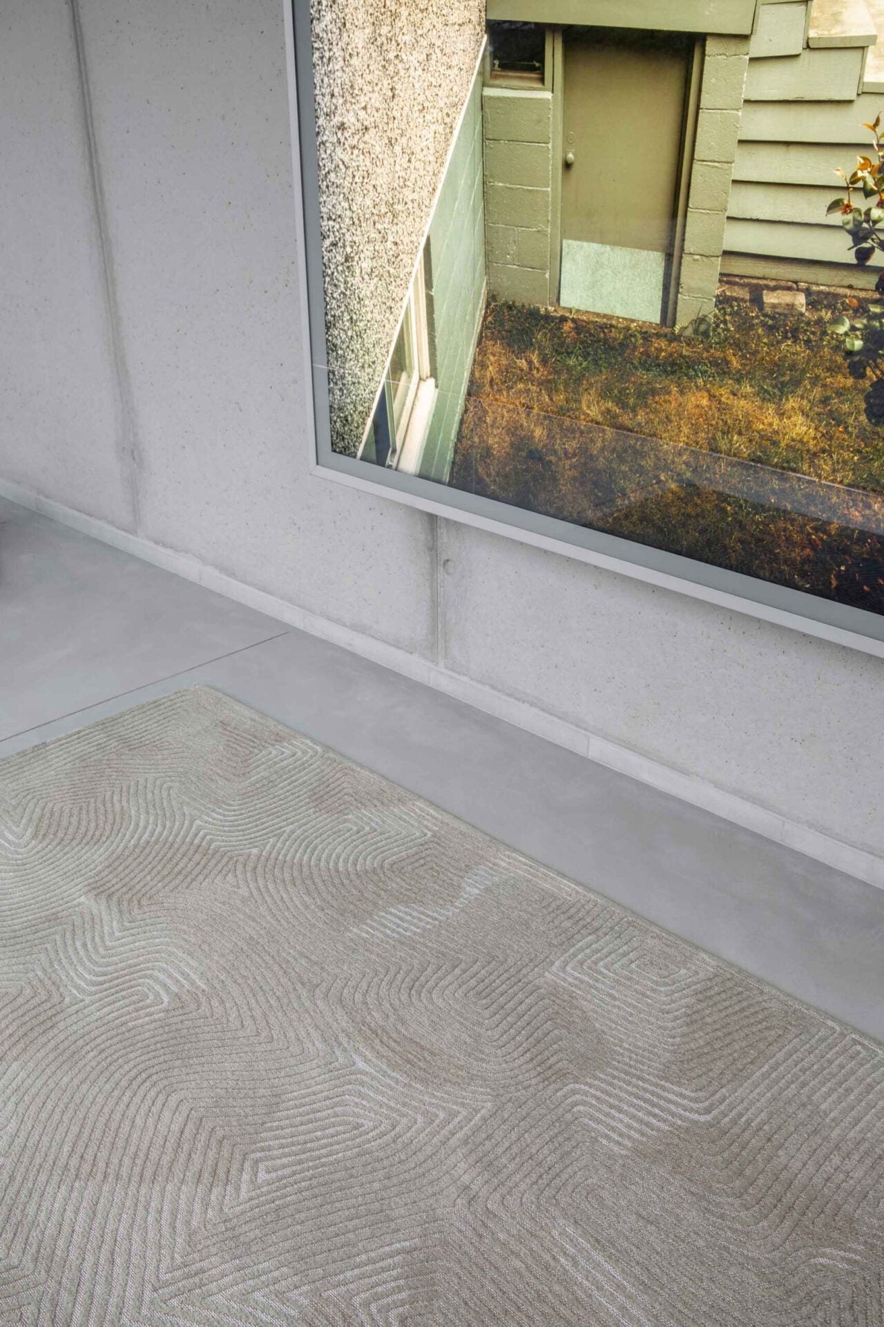 Coral shell beige beige rug