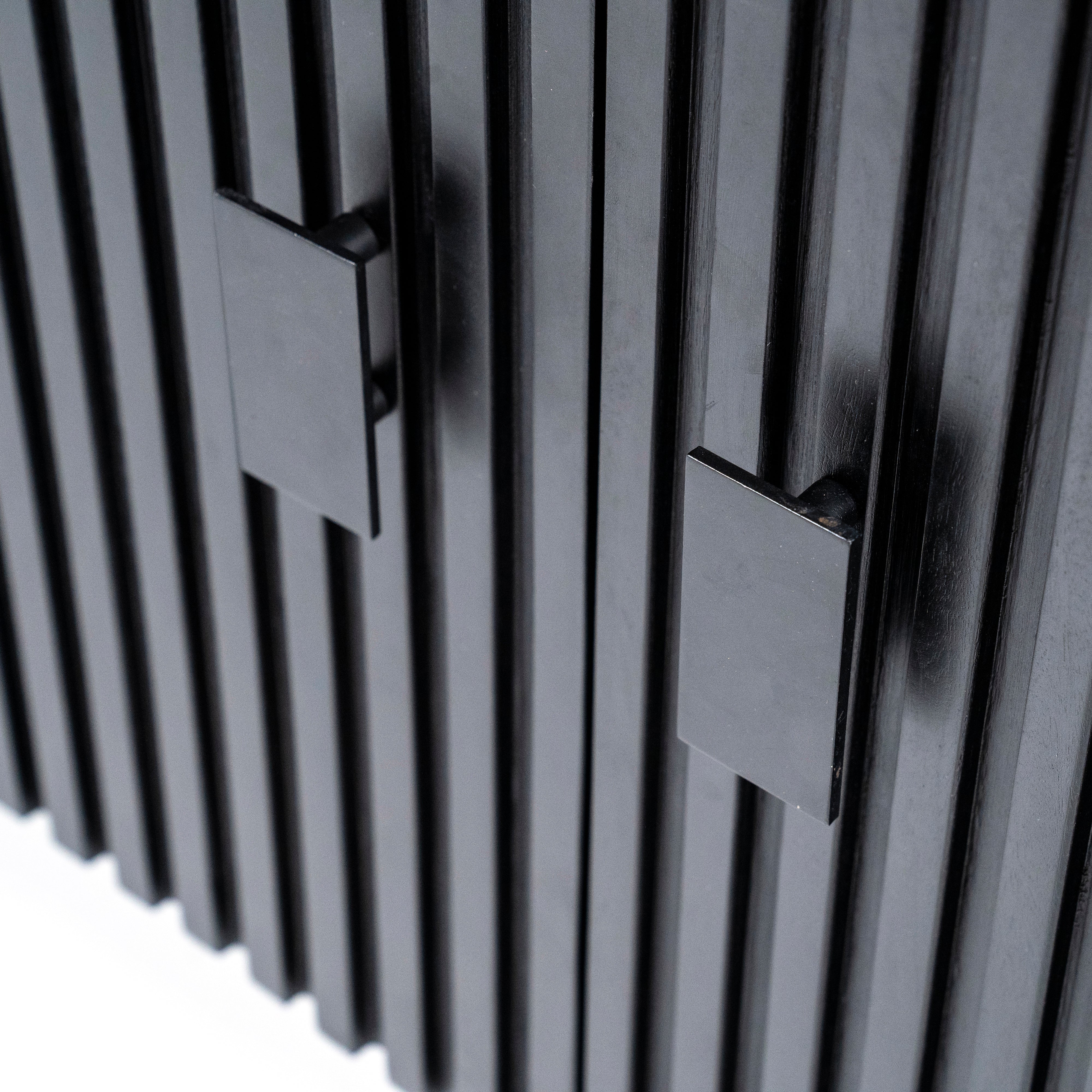 REMI chest of drawers black mango wood