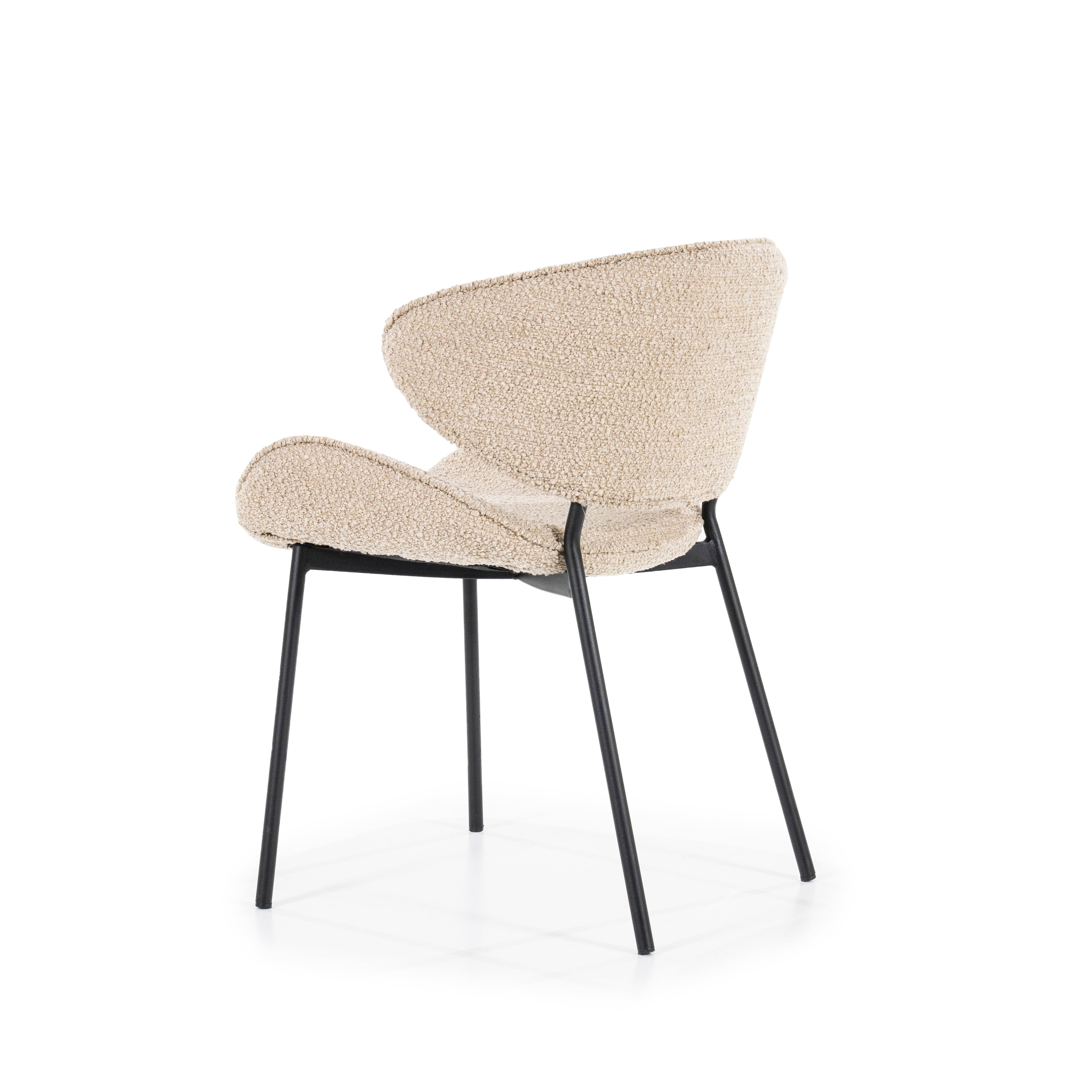 TESS Chair in Sand with Black Base