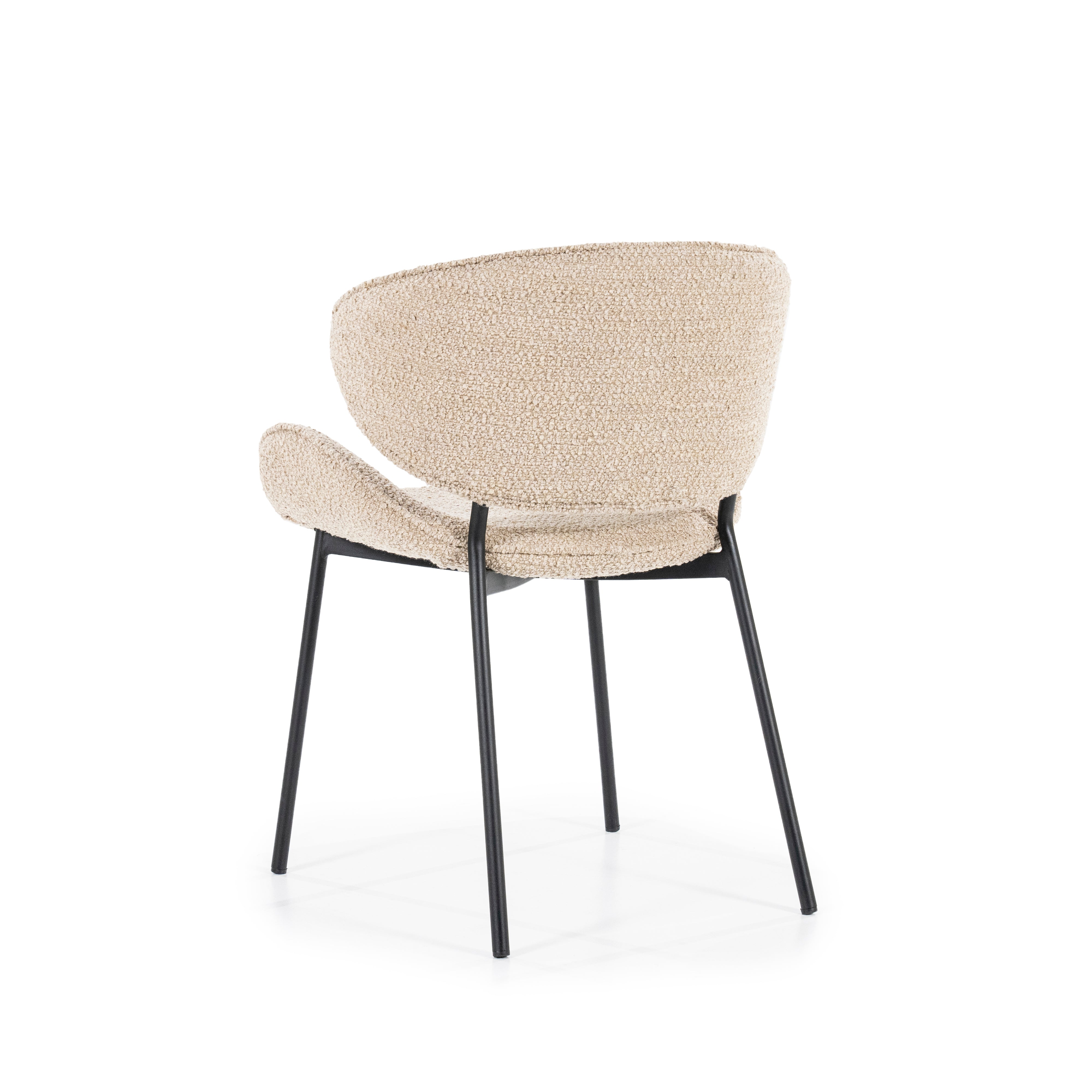 TESS Chair in Sand with Black Base