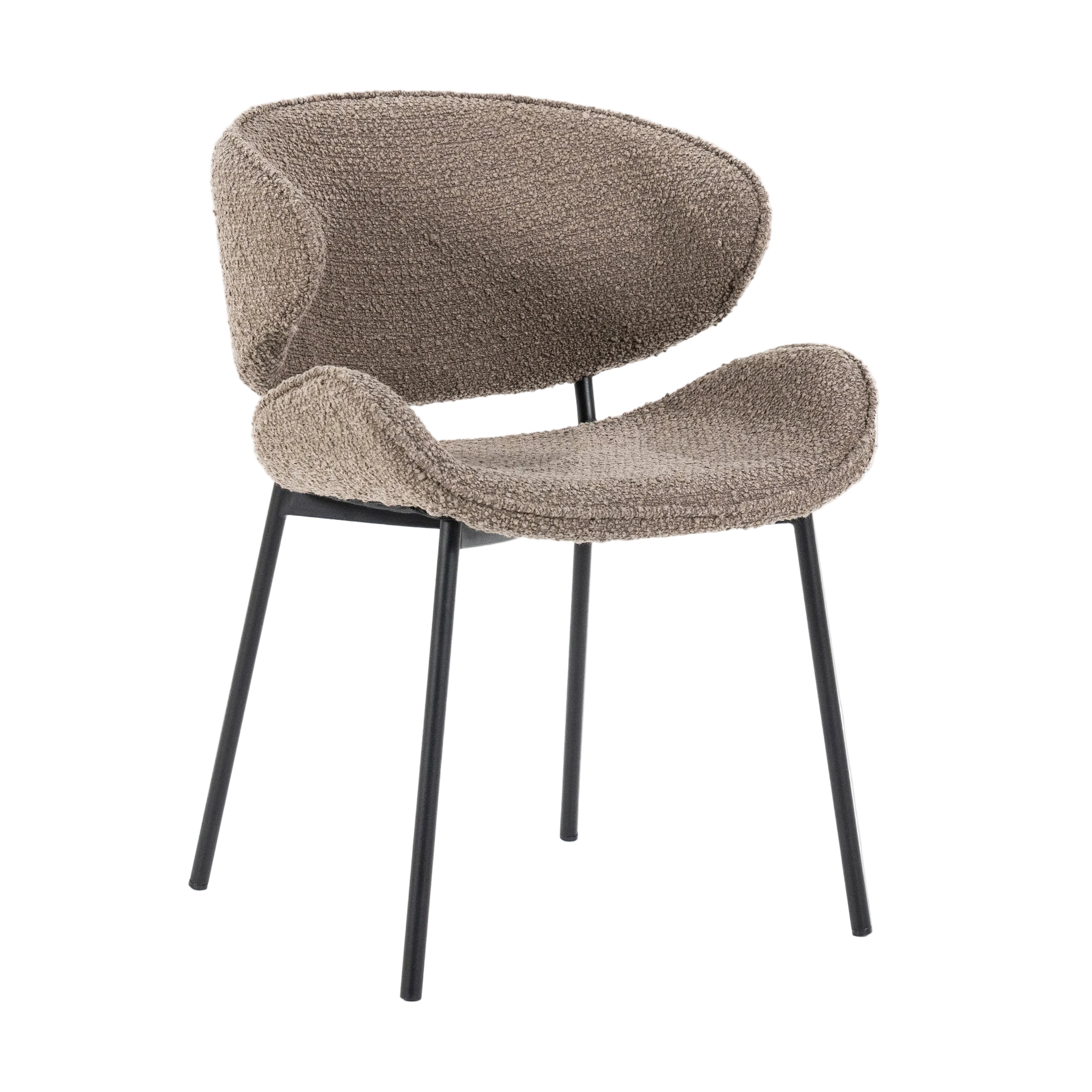 TESS Chair brown with black base
