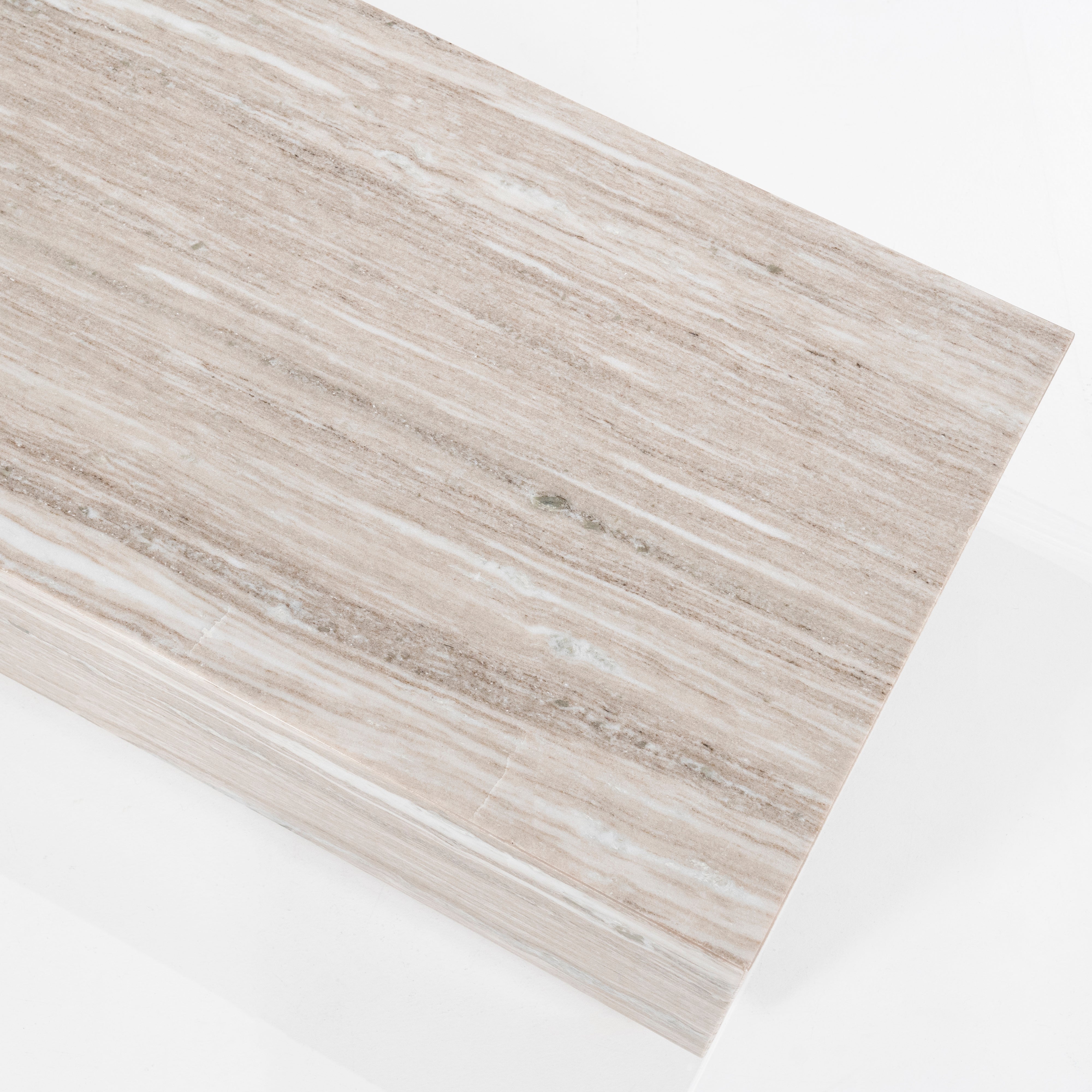 VINCE Coffee Table Gray Marble