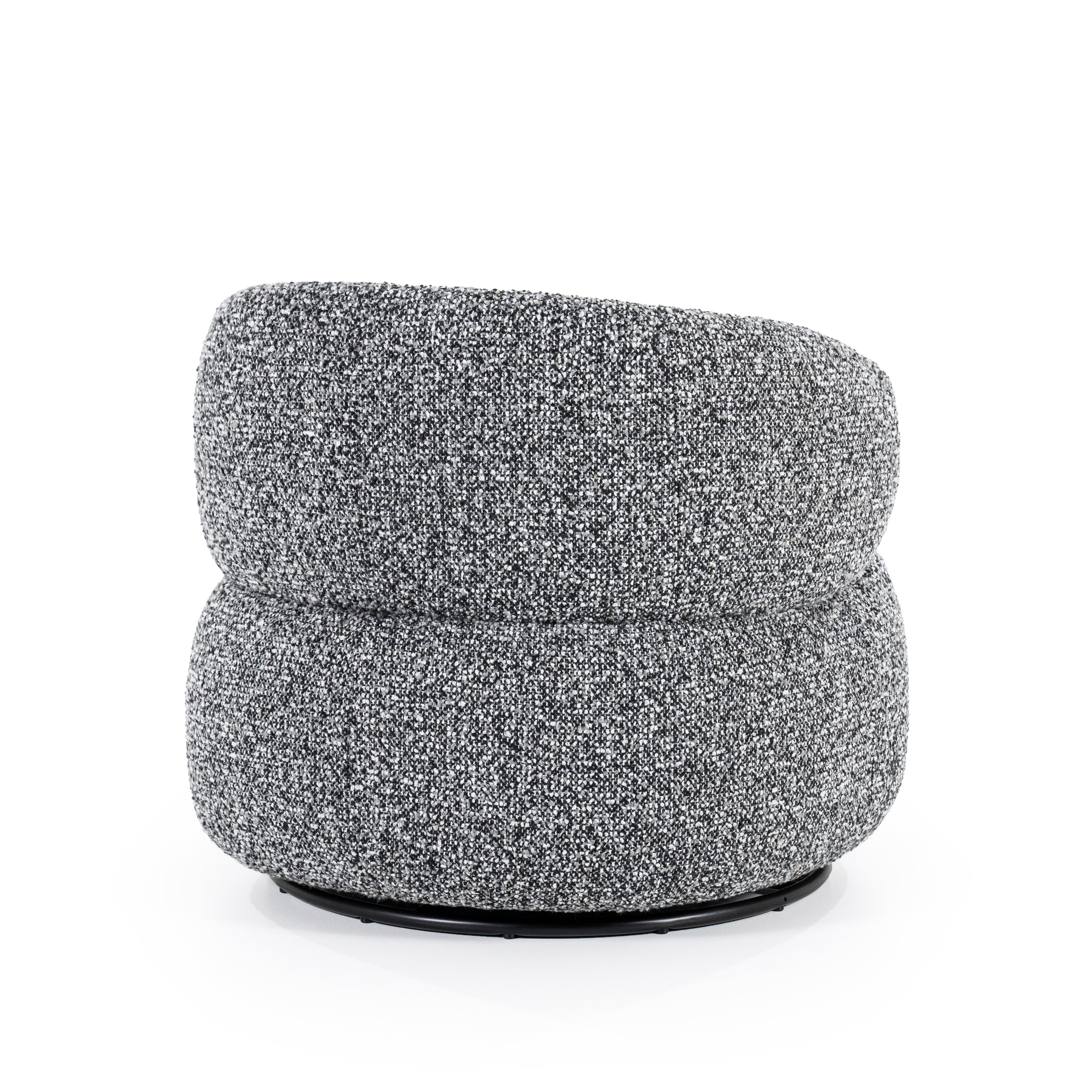 Sessel MAEVE schwarz-weiß meliert