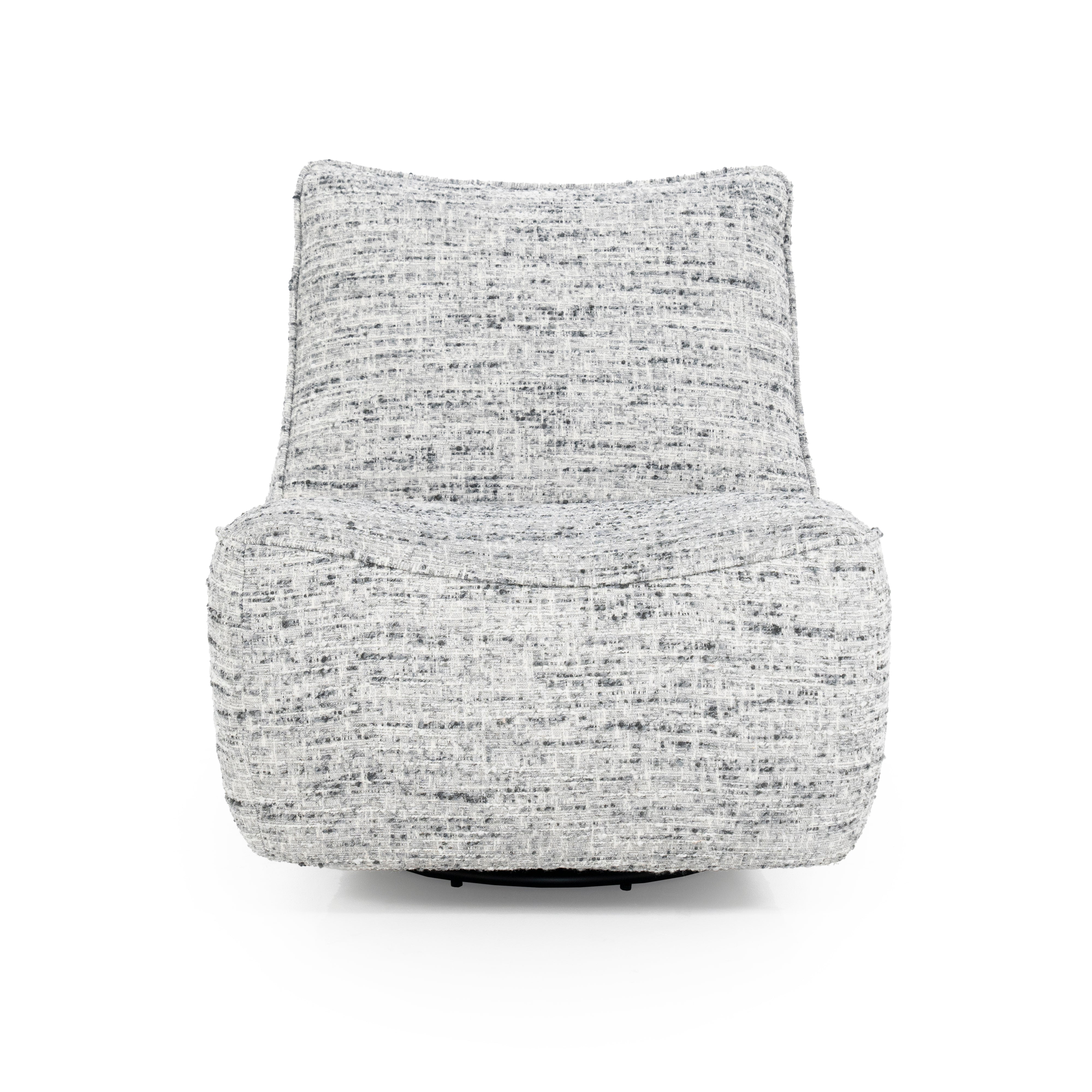 LOYS swivel armchair gray mélange