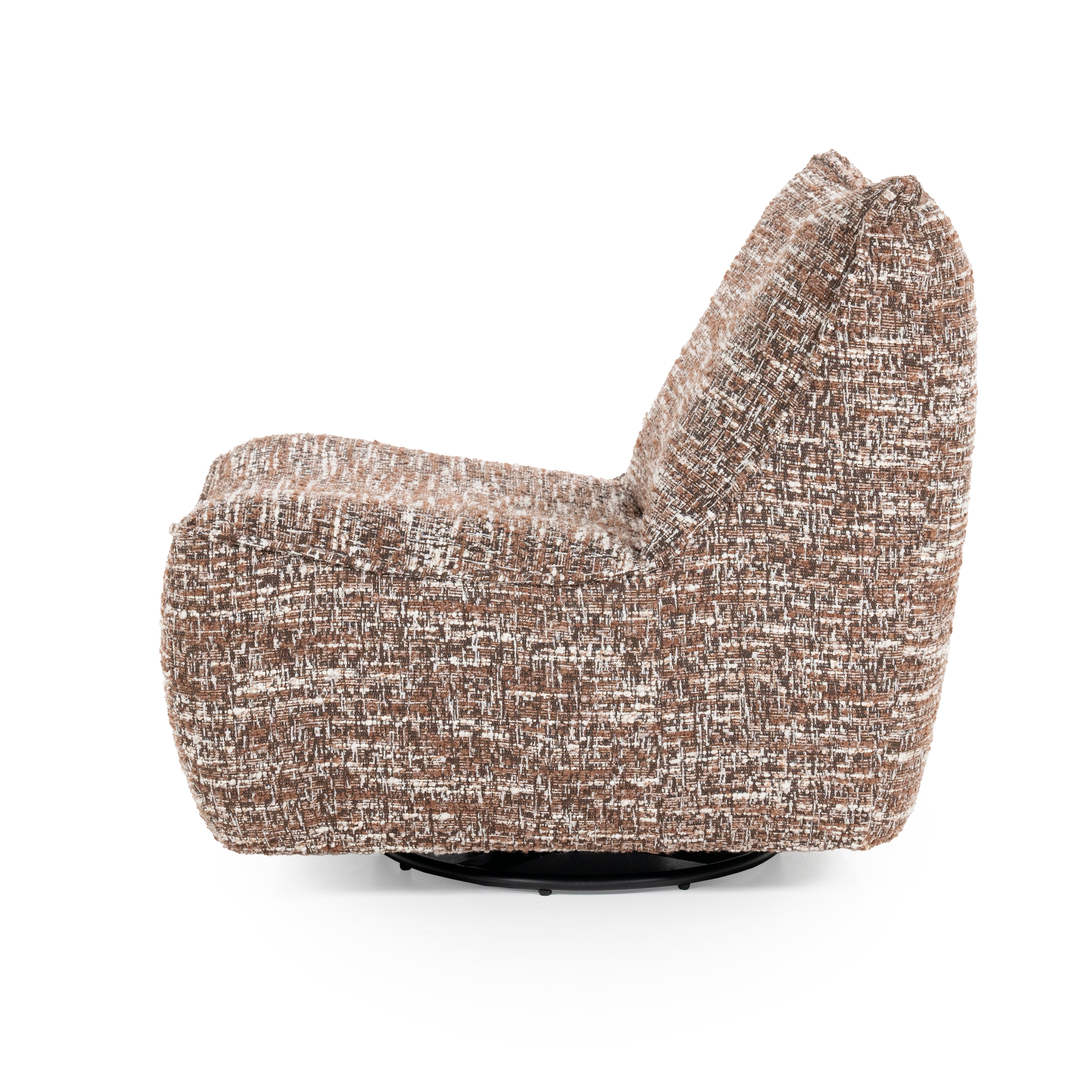 LOYS brown swivel armchair