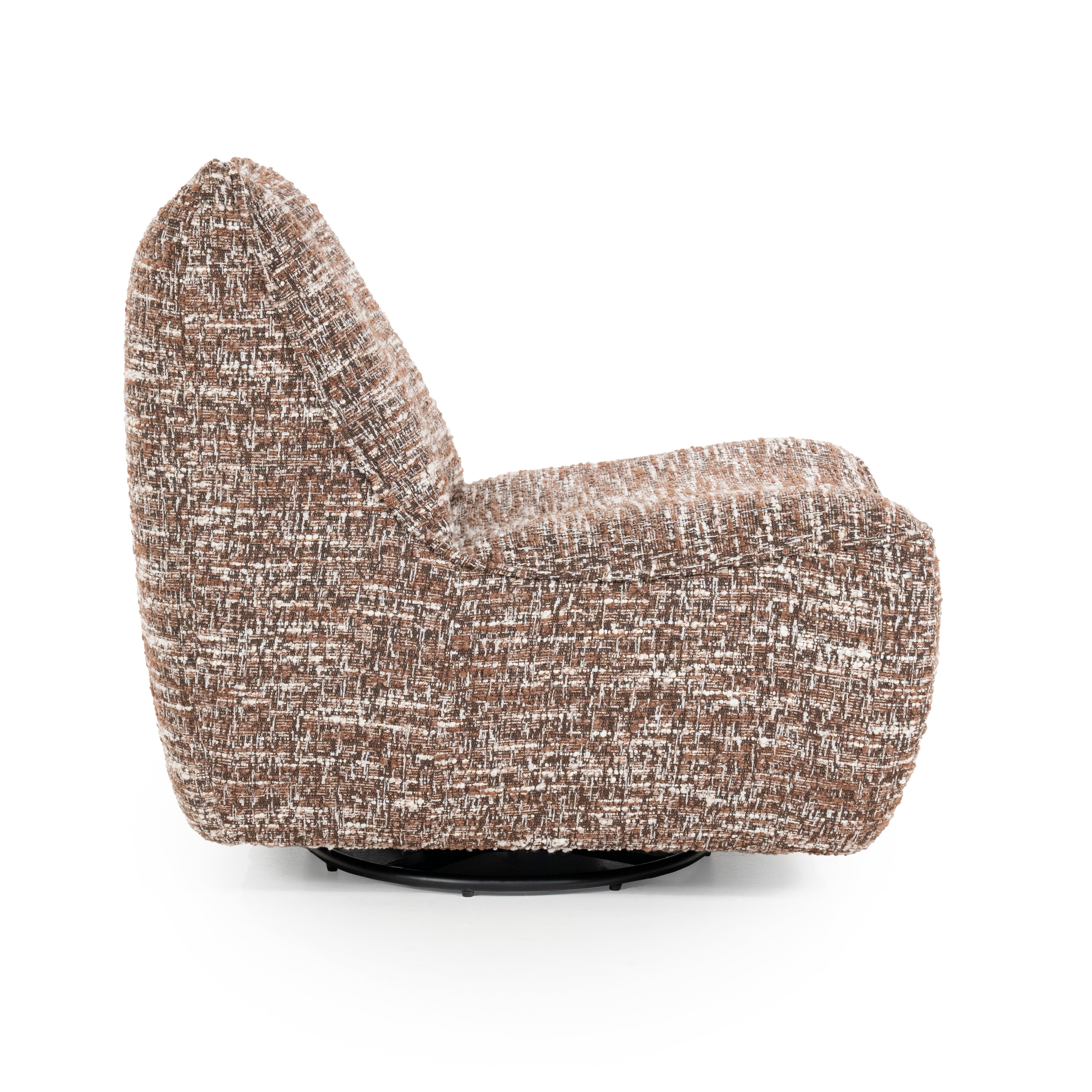 LOYS brown swivel armchair