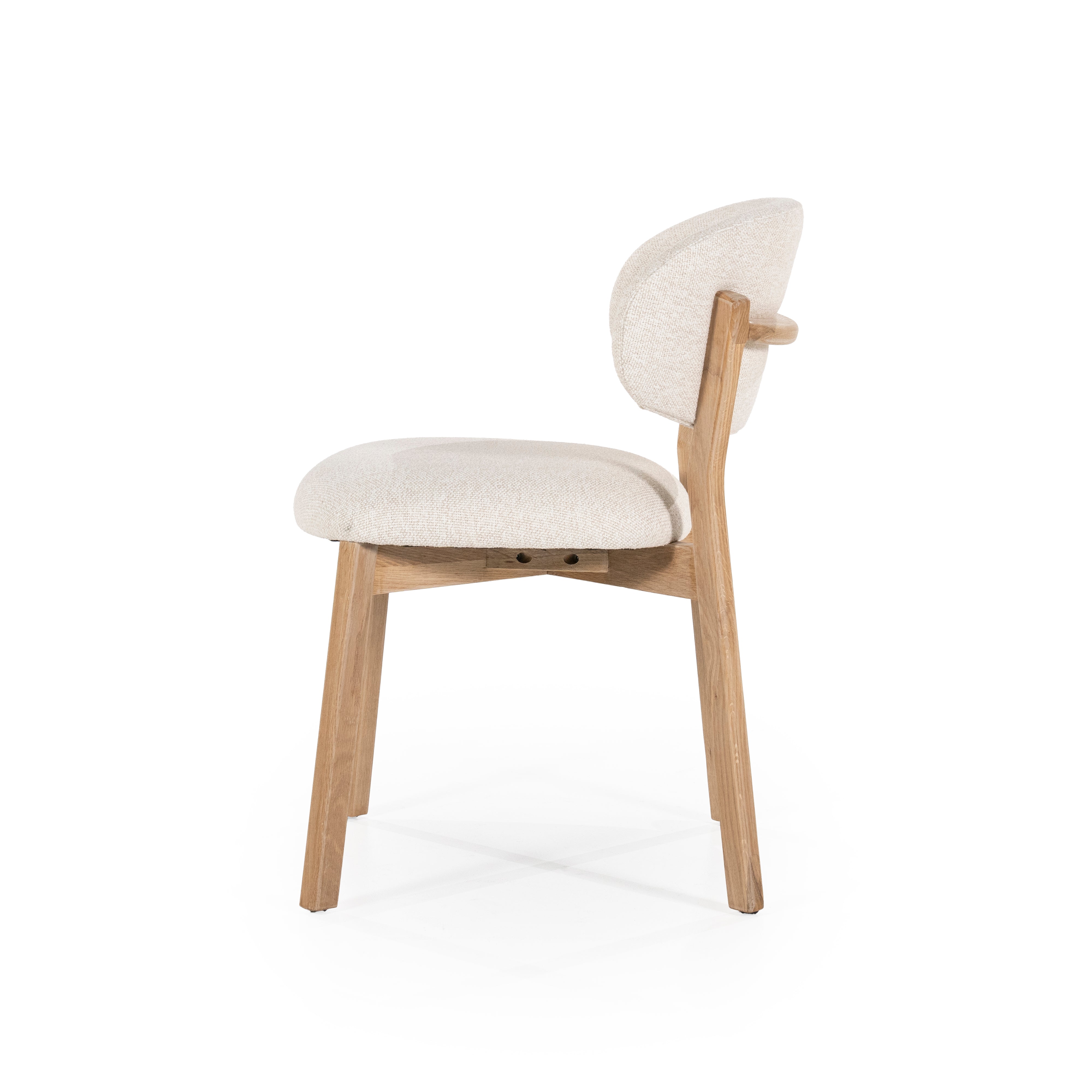 MIKKY Chair Beige with Oak Base