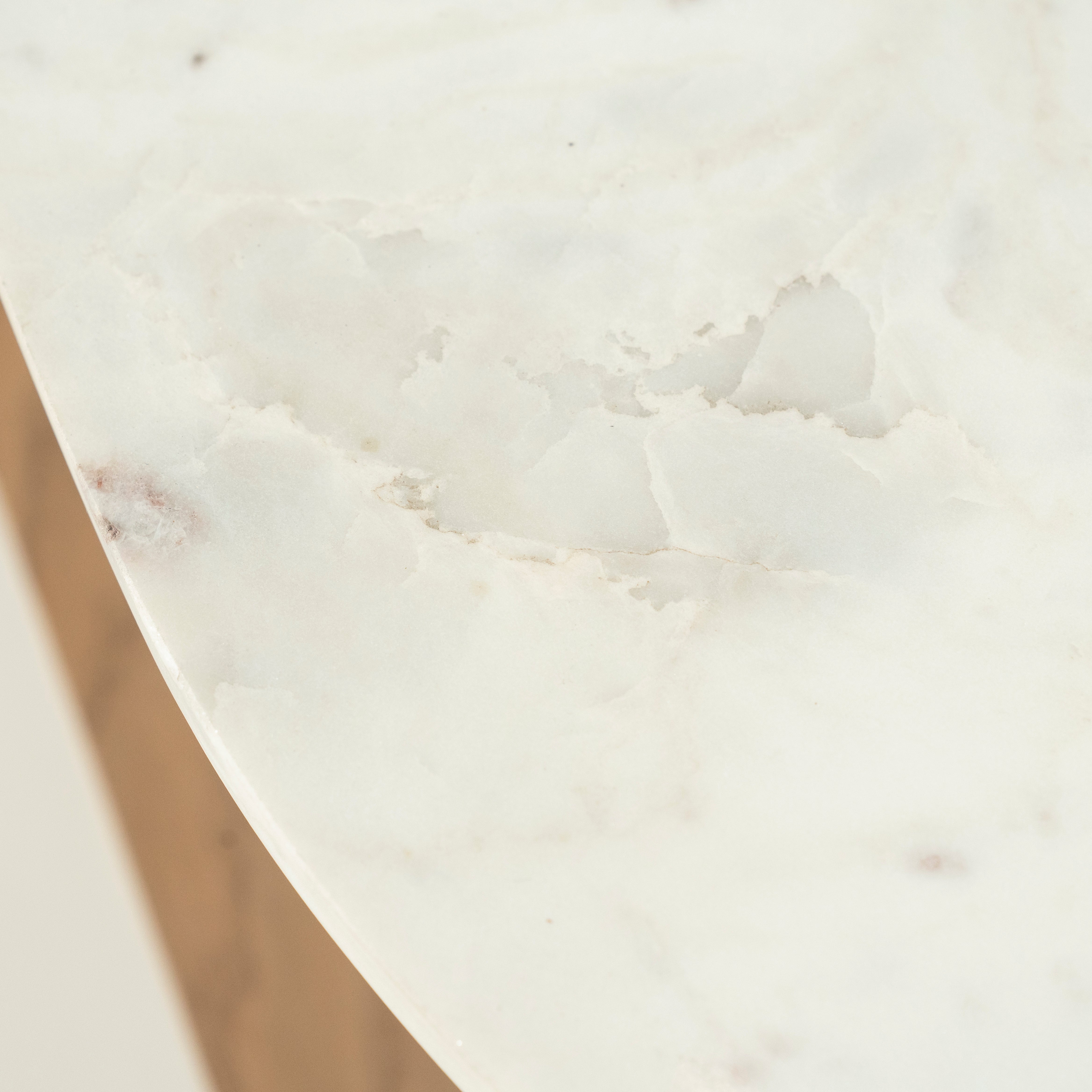 Couchtisch DON aus Eichenholz mit Marmorplatte