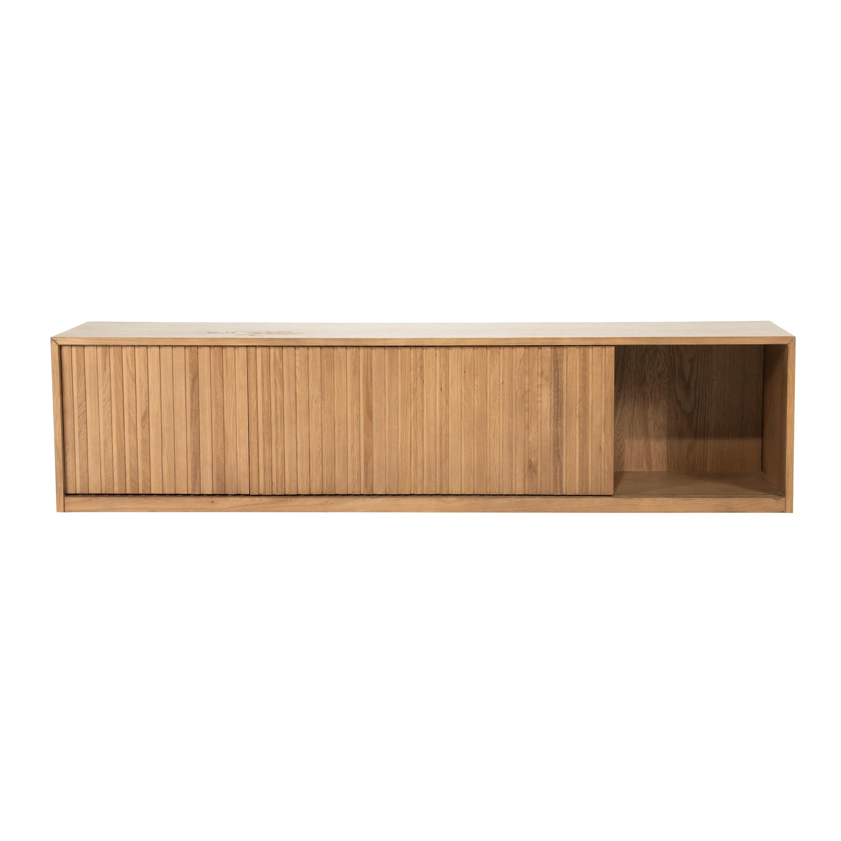 MILO TV cabinet dark oak wood