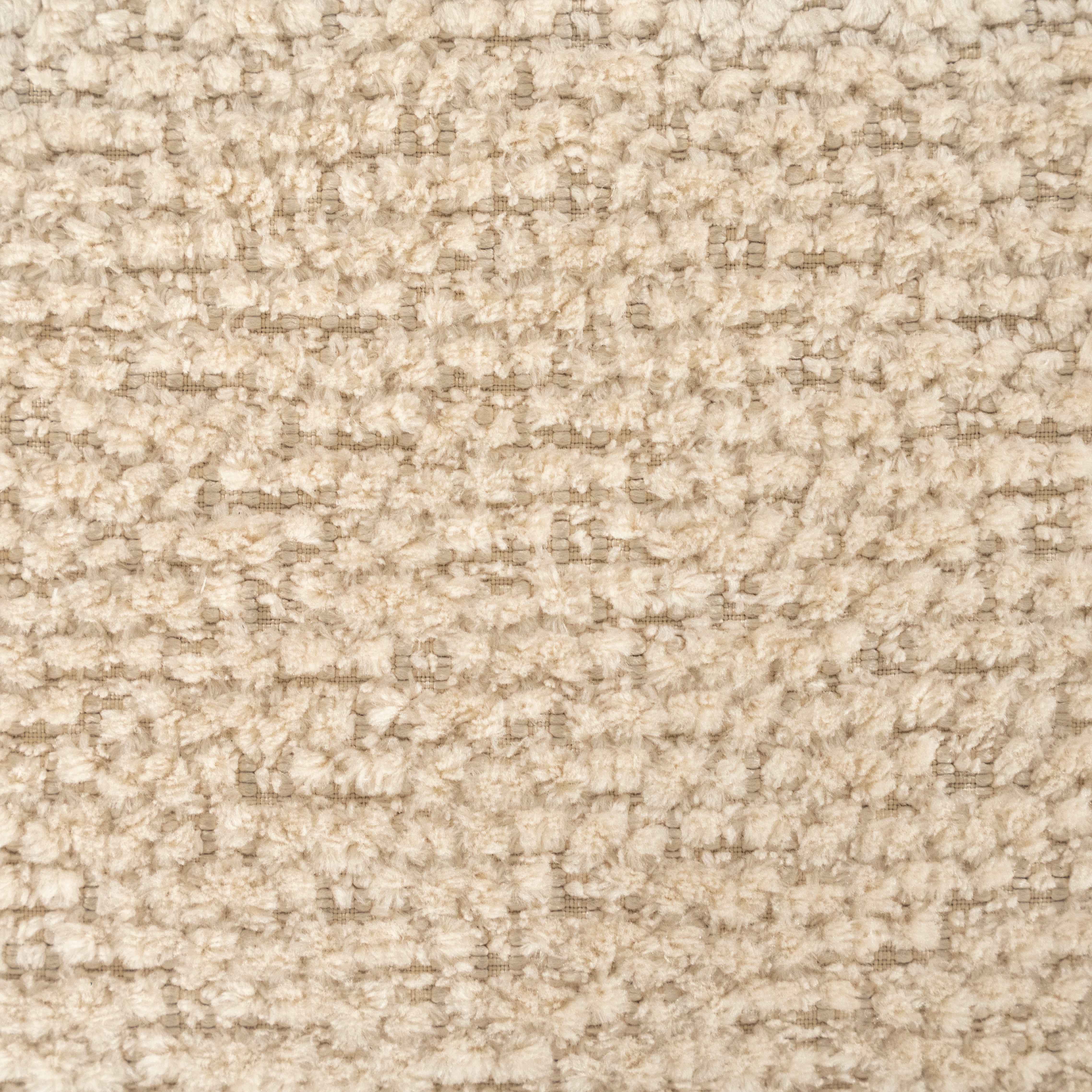 Drehstuhl HUGO beige mit dunkelbraunem Fuß