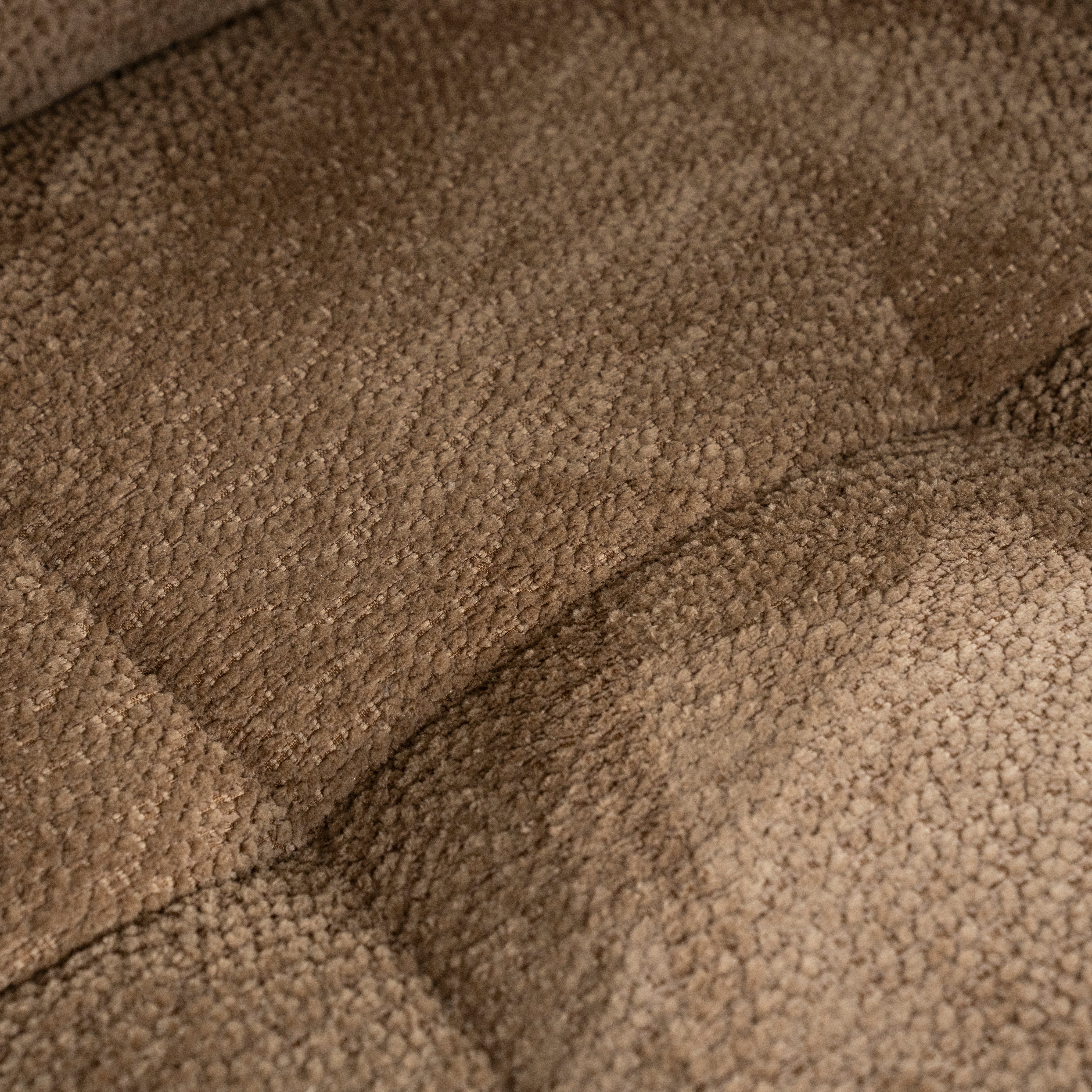 Drehstuhl HUGO taupe mit dunkelbraunem Fuß