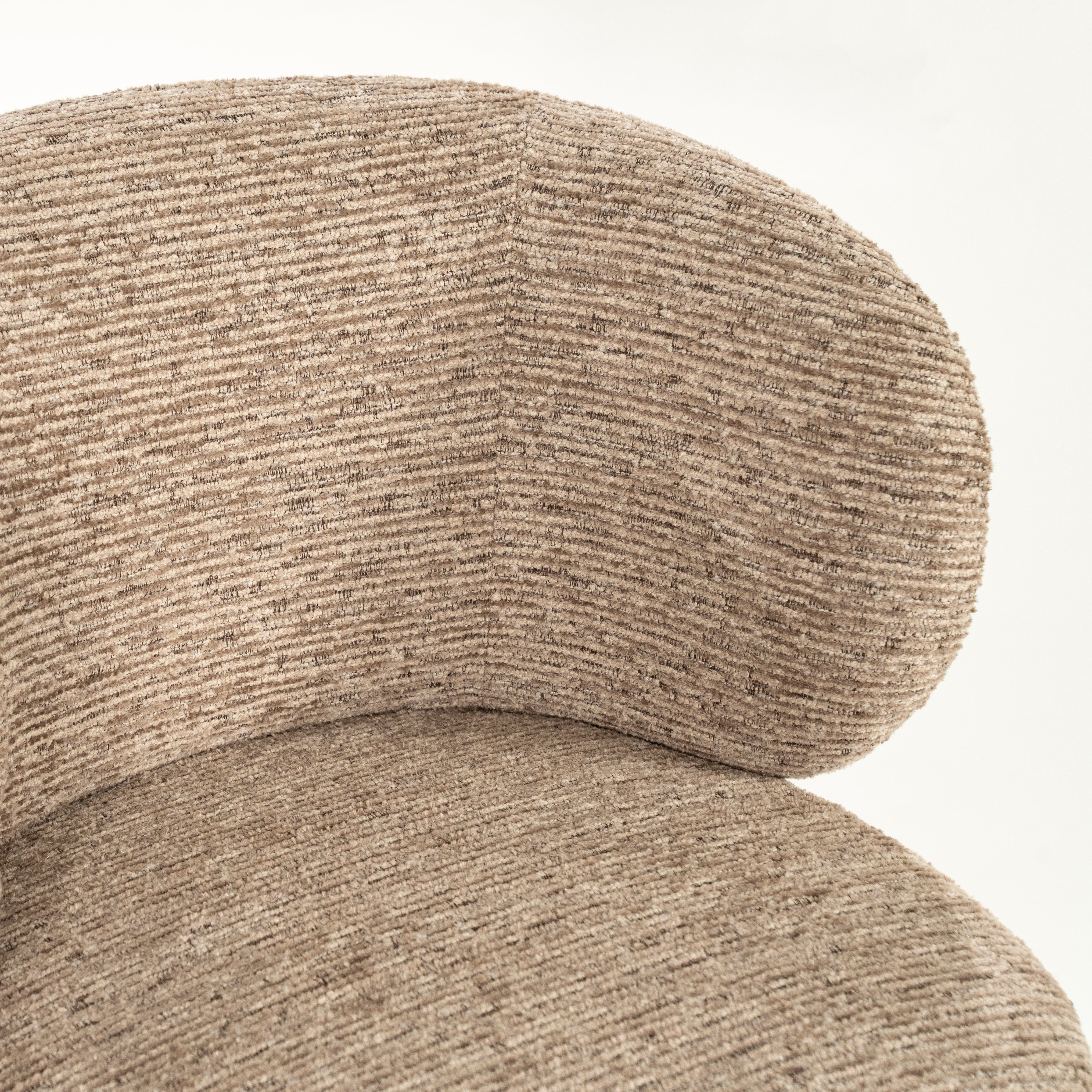 Drehstuhl JAYSON taupe mit dunkelbraunem Fußteil