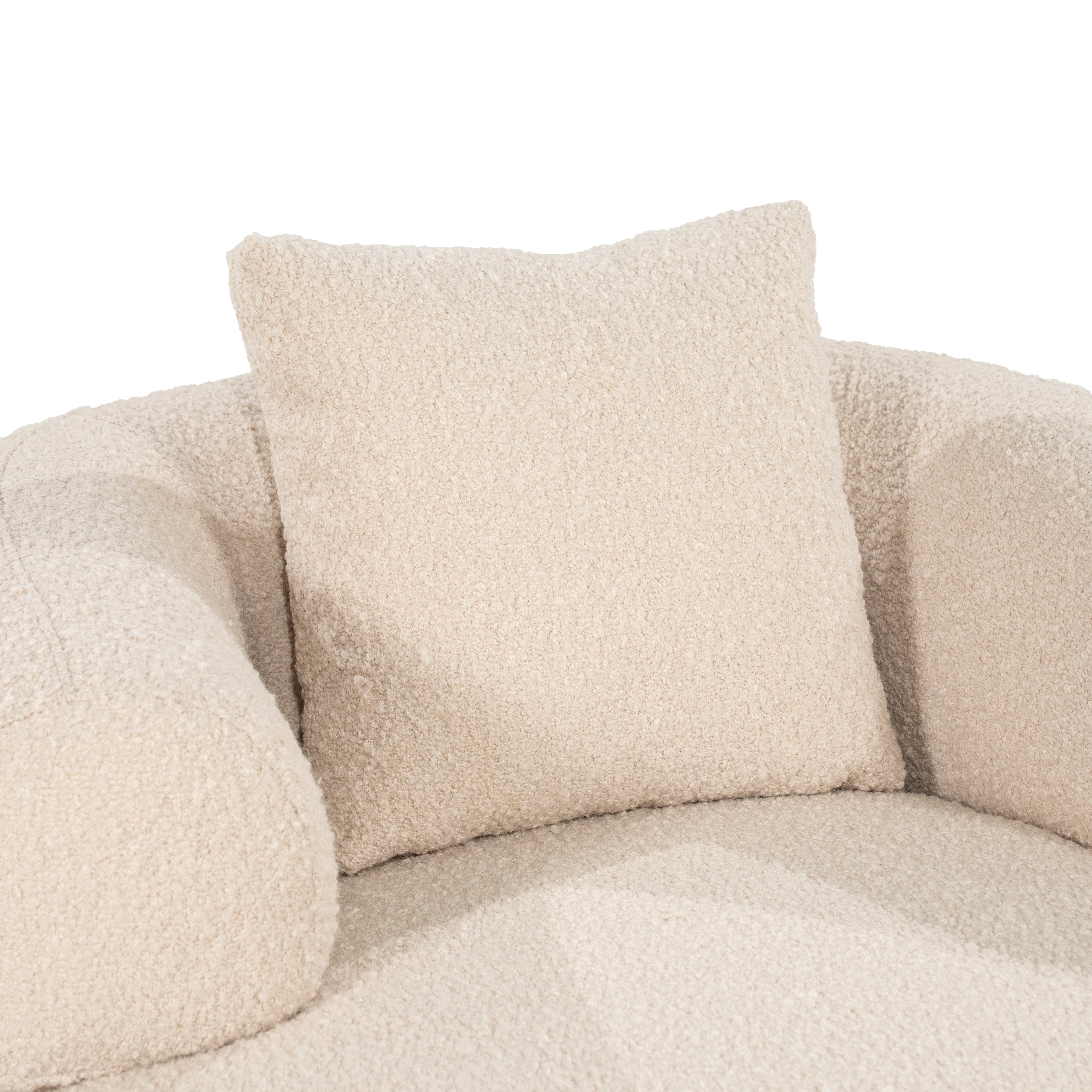 BRUNO Beige Armchair