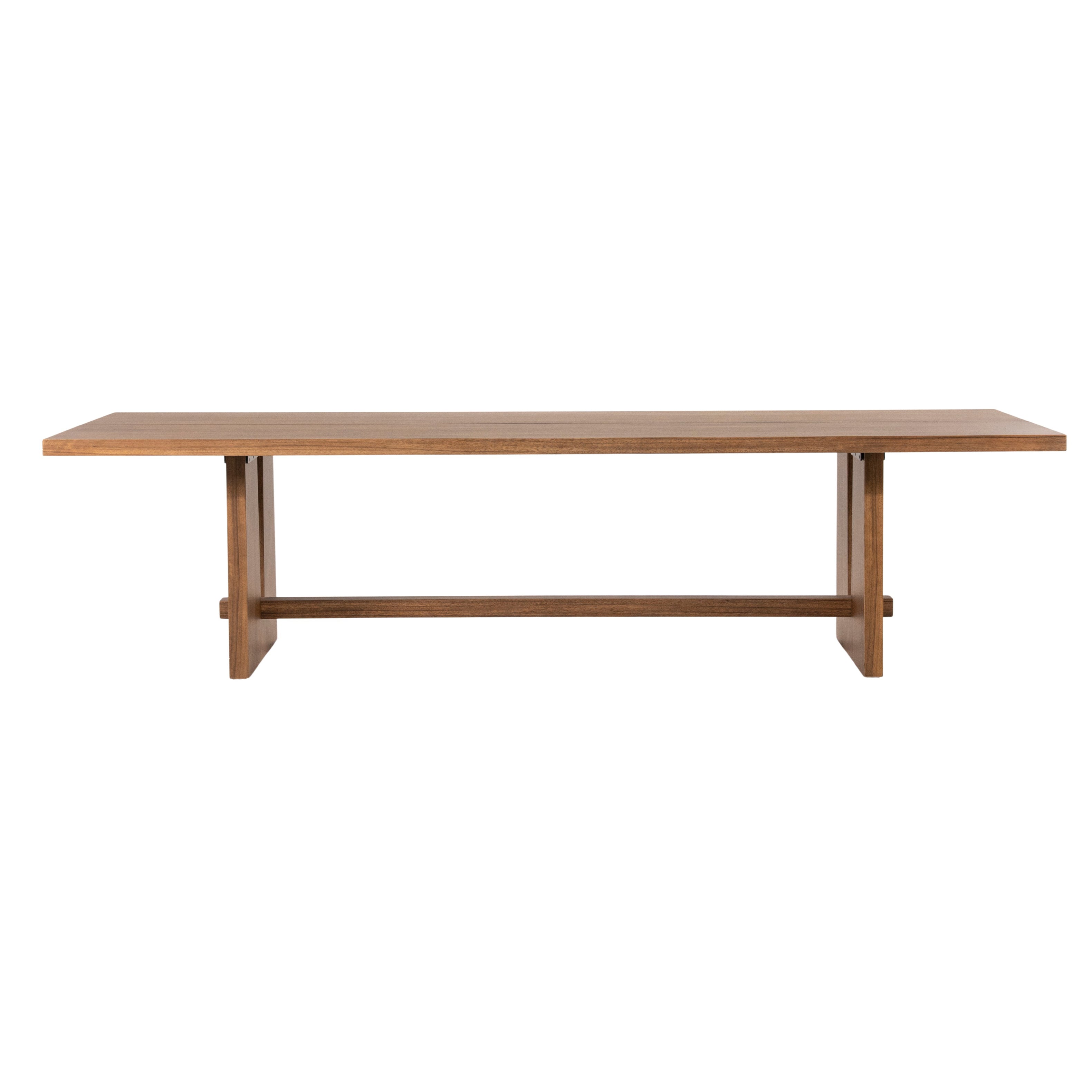 LIRA table in walnut veneer