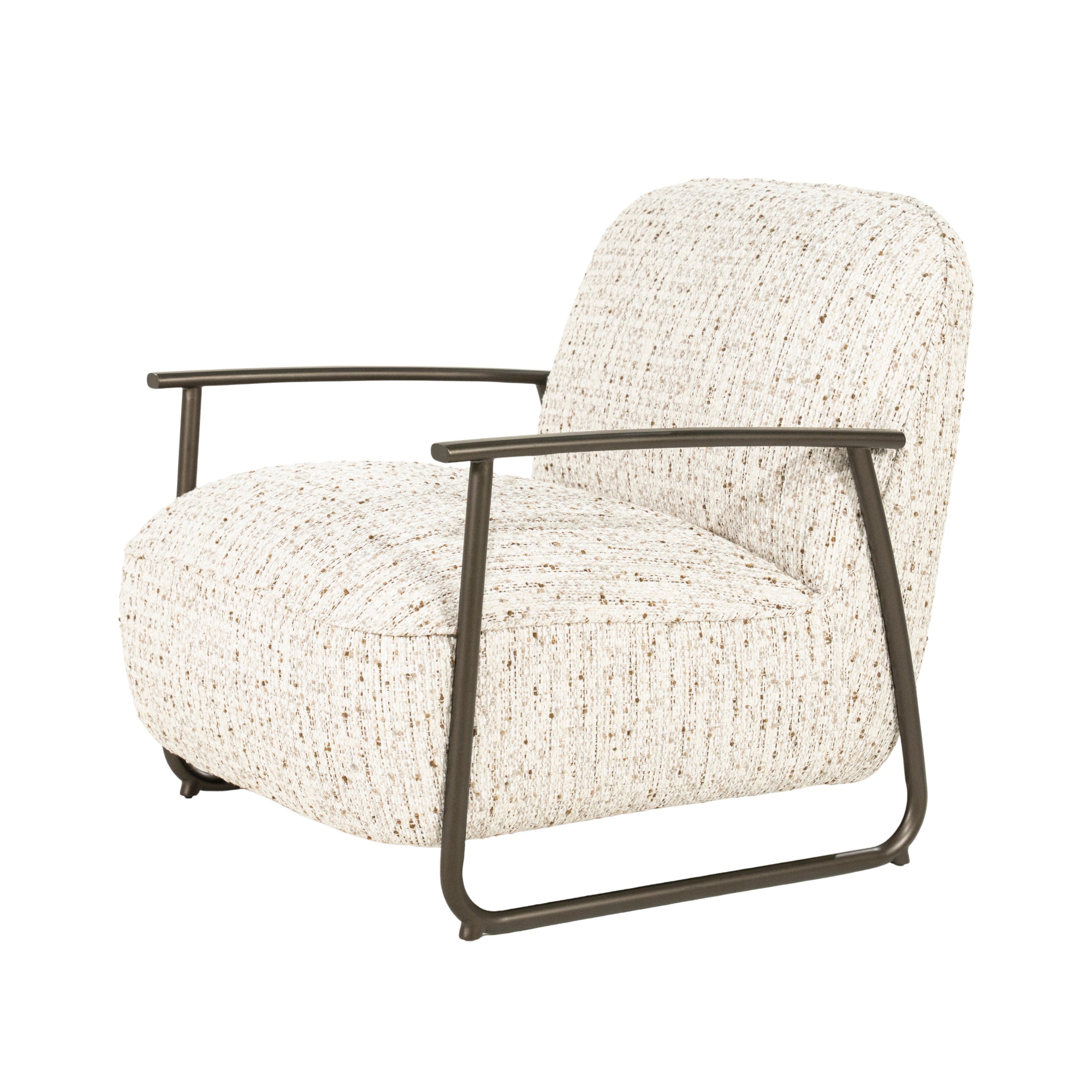 NOREL Armchair in Beige Melange