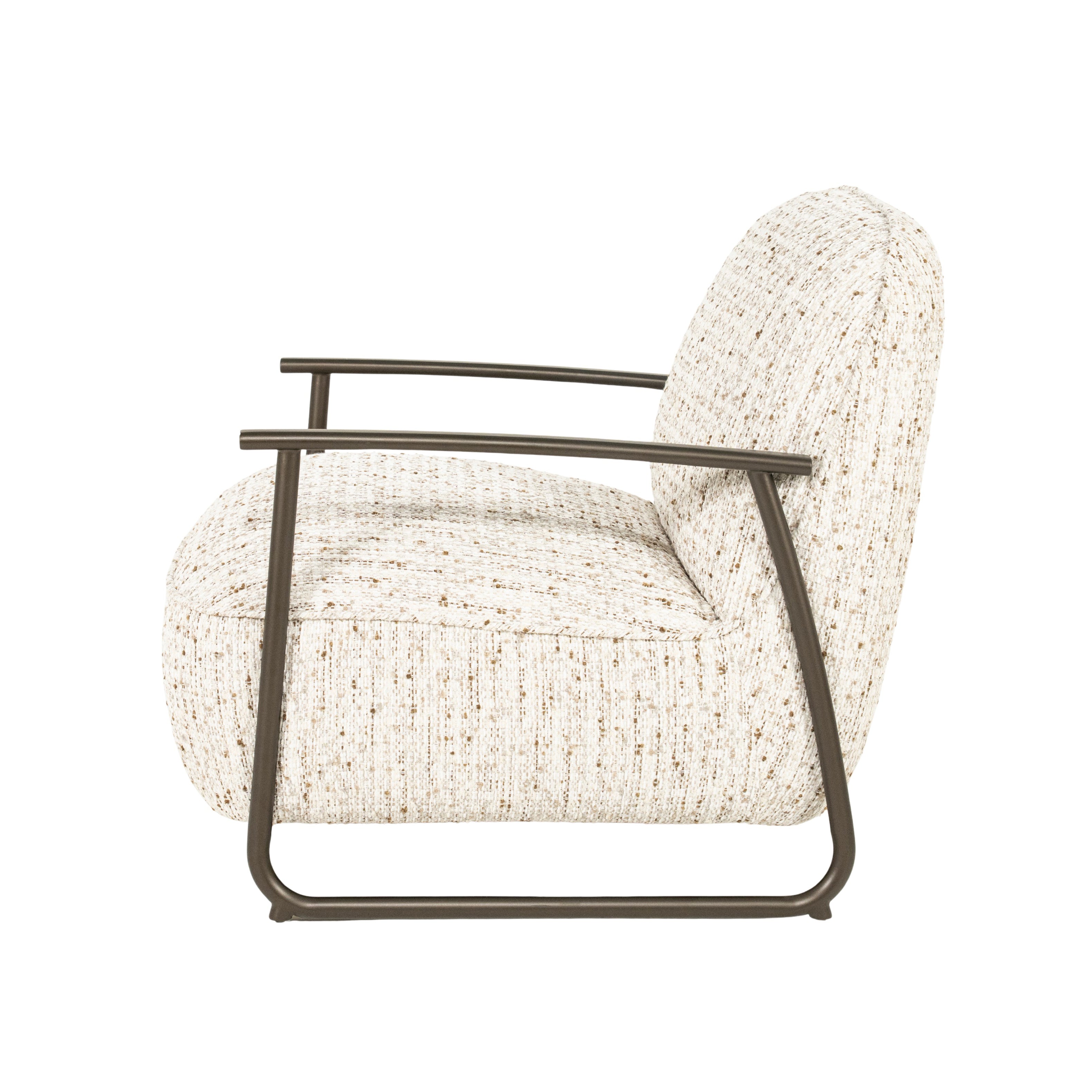 NOREL Armchair in Beige Melange