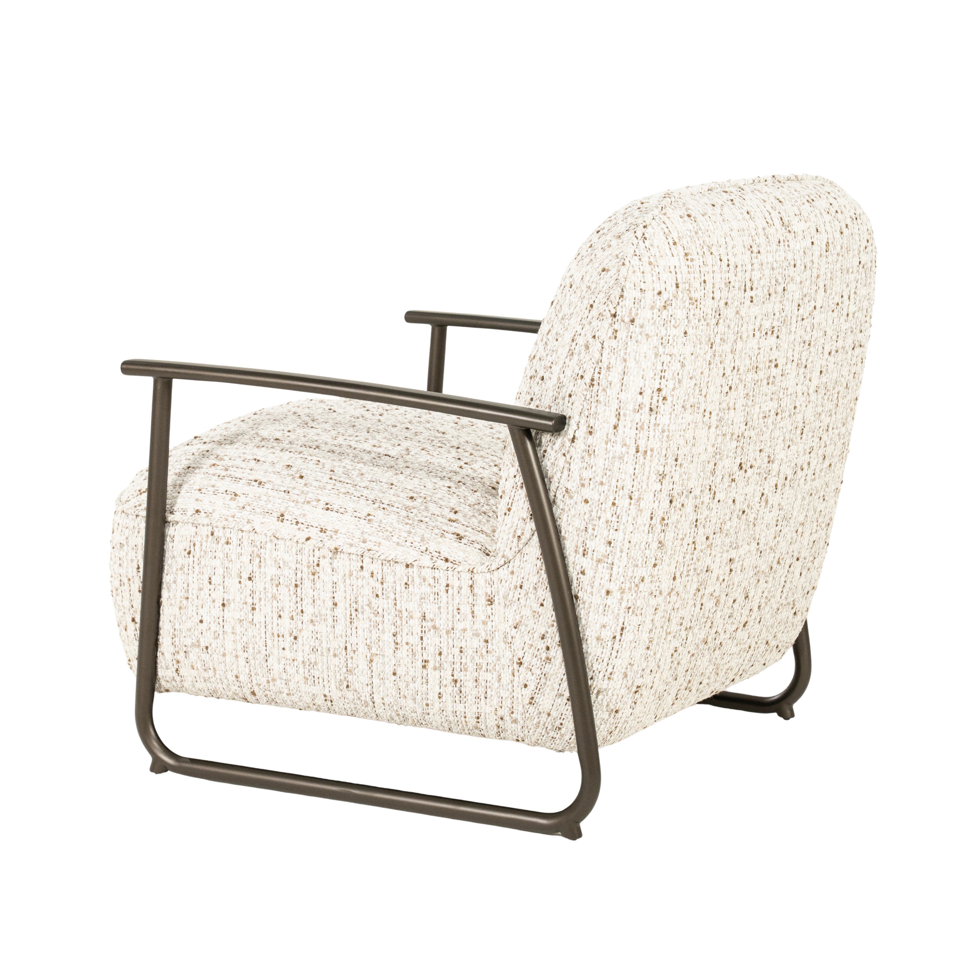 NOREL Armchair in Beige Melange