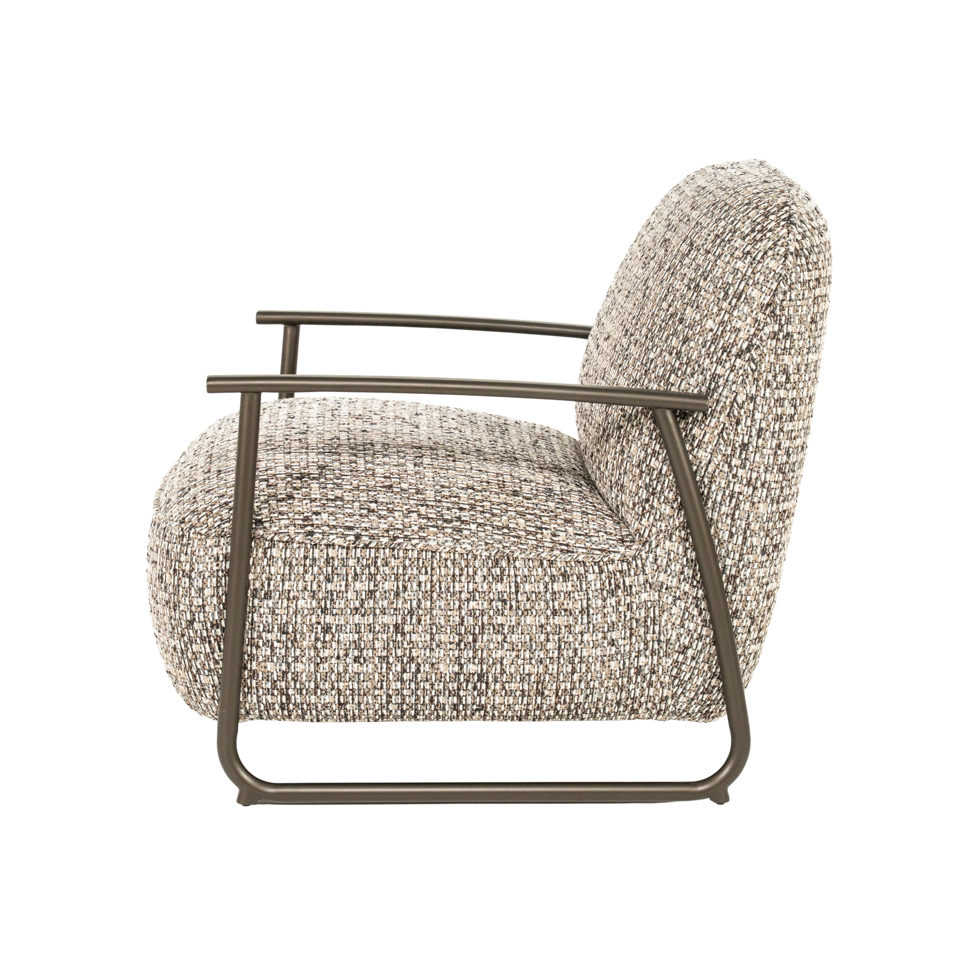 NOREL armchair in green mélange