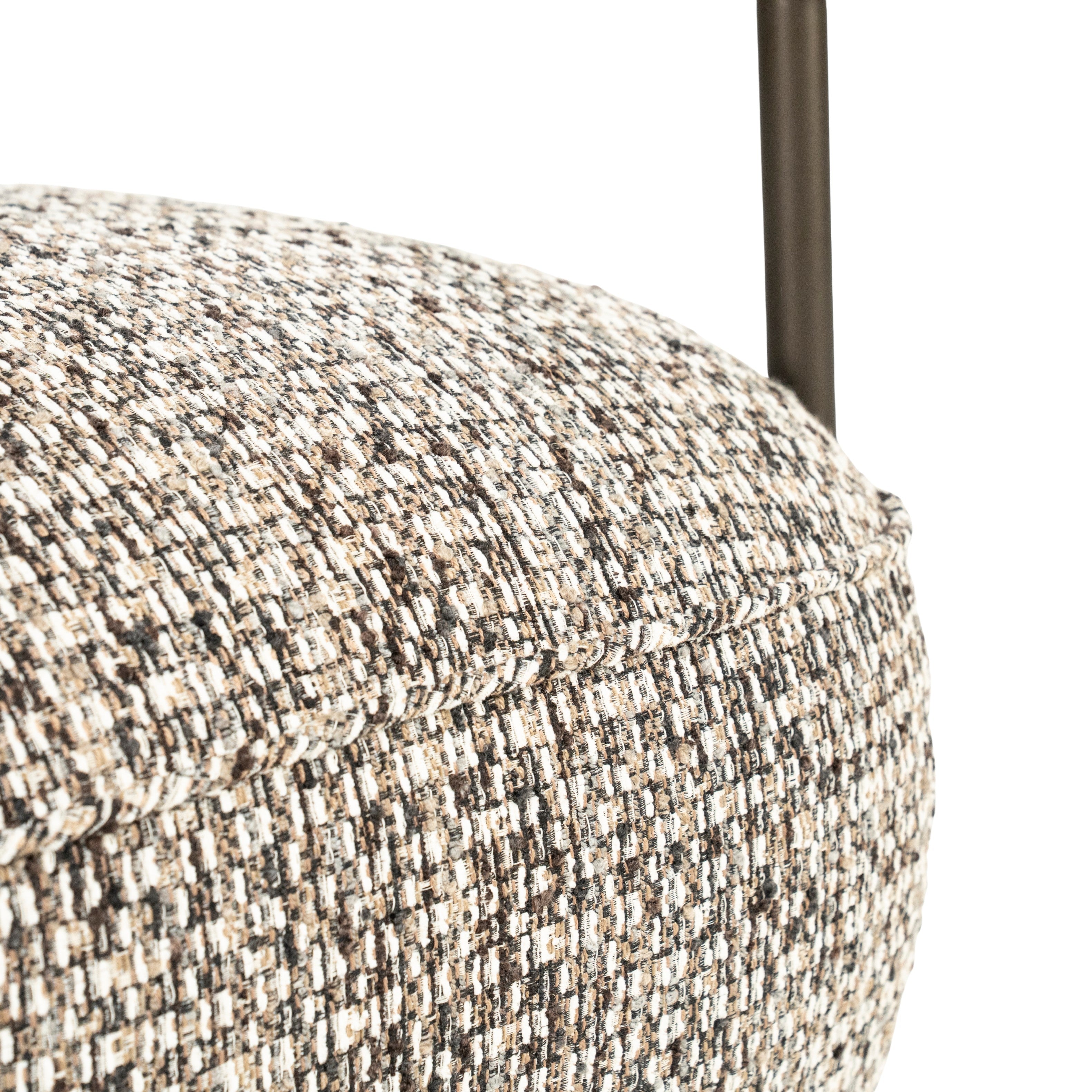 NOREL armchair in green mélange