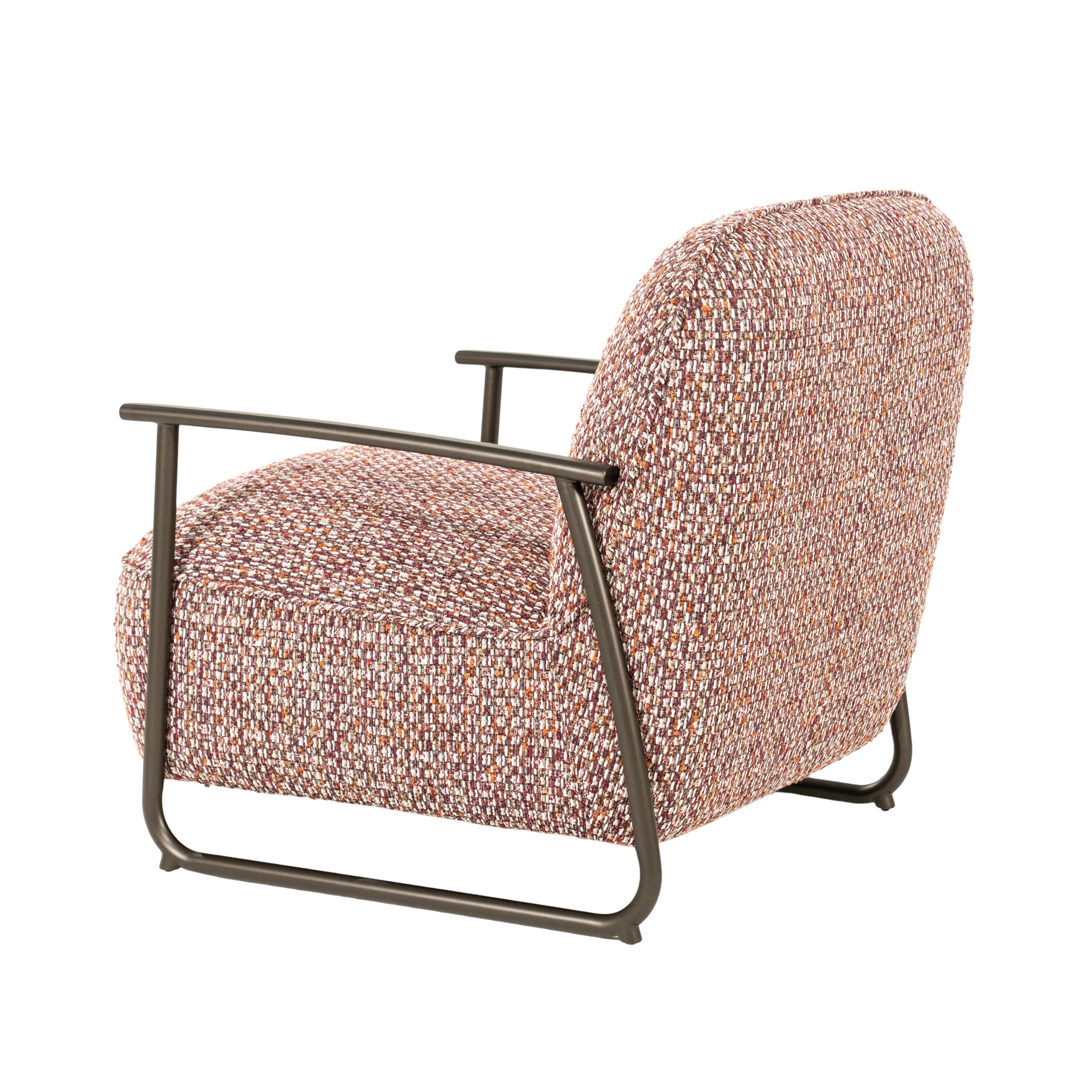 NOREL Armchair in Red Melange