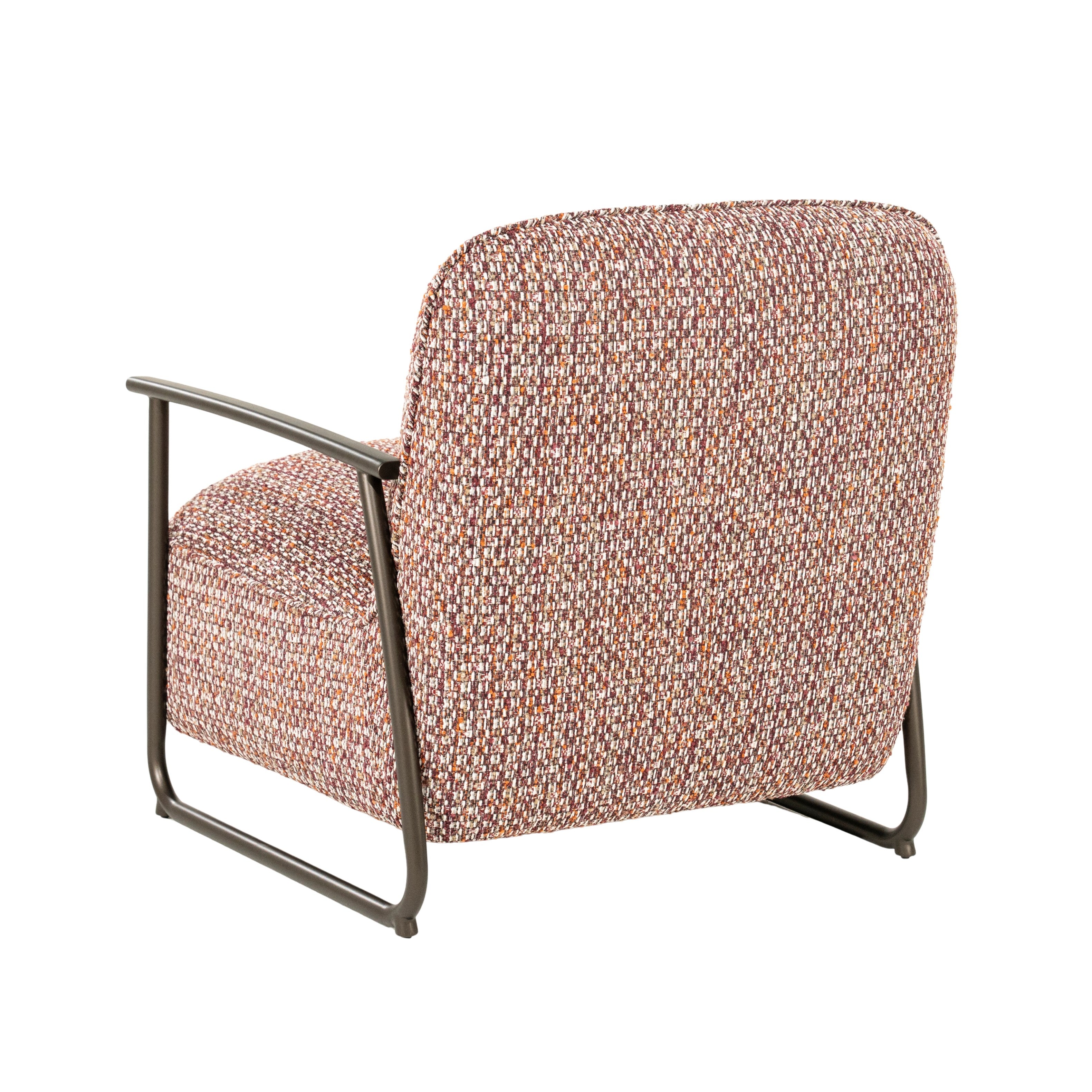 NOREL Armchair in Red Melange