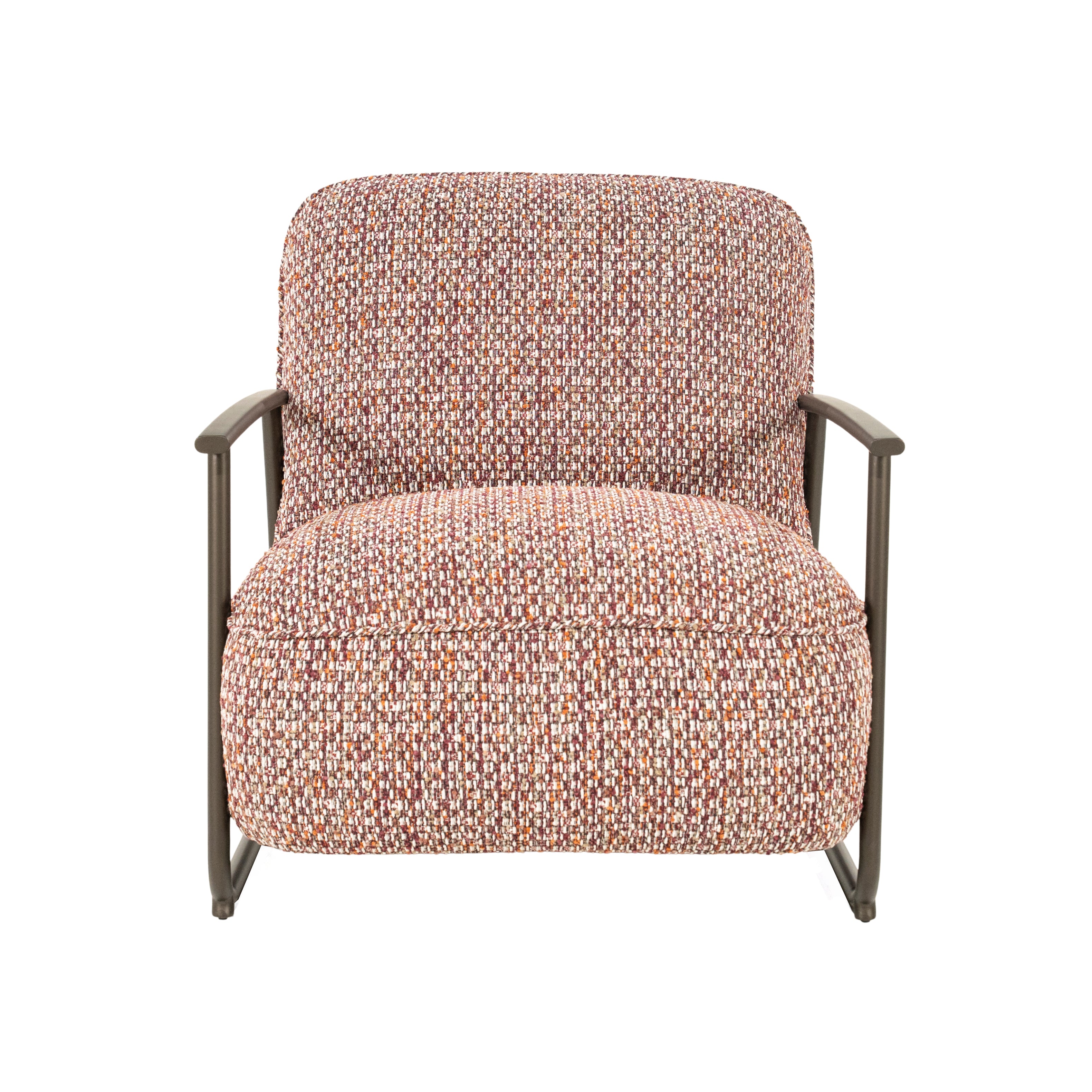 NOREL Armchair in Red Melange