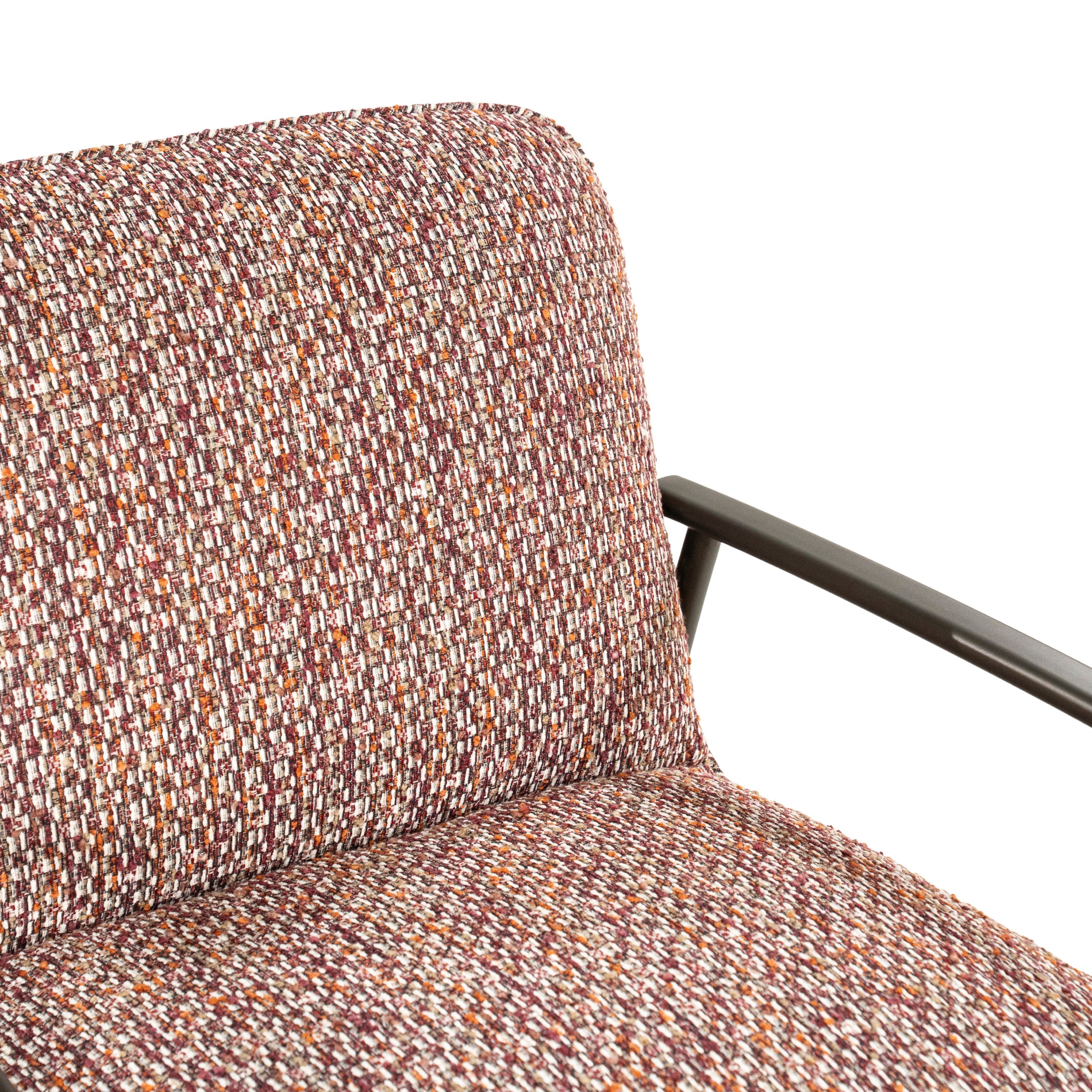 NOREL Armchair in Red Melange