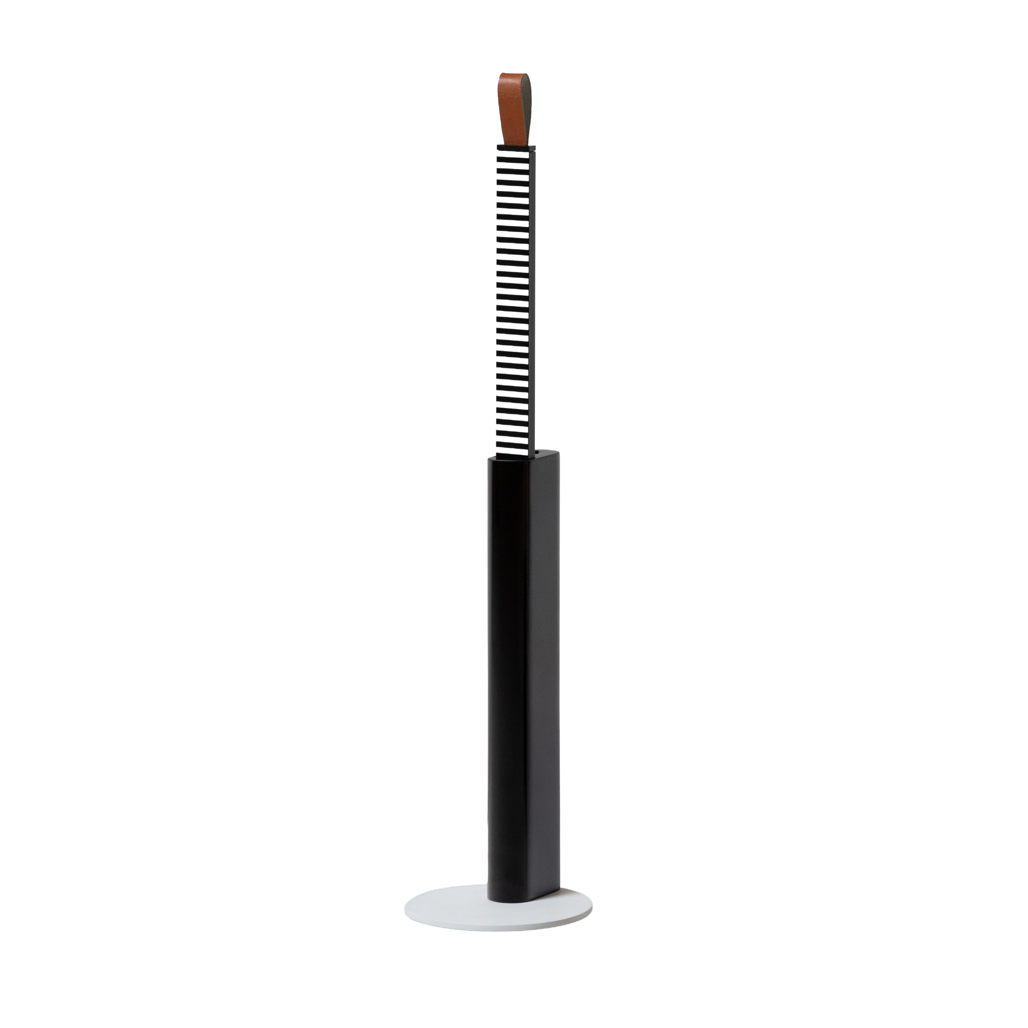 METRICA table lamp in glossy black