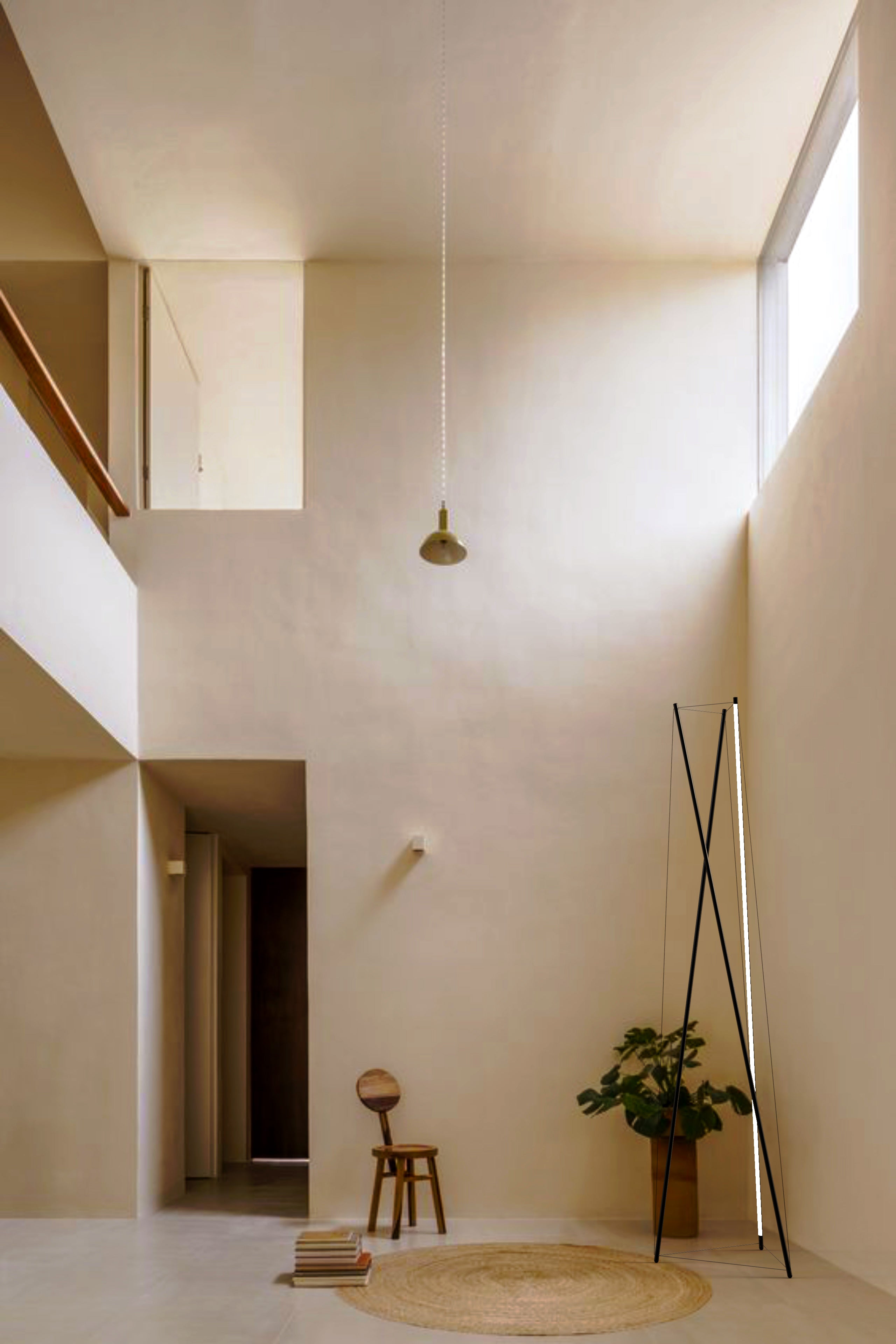 TENSO Black Floor Lamp