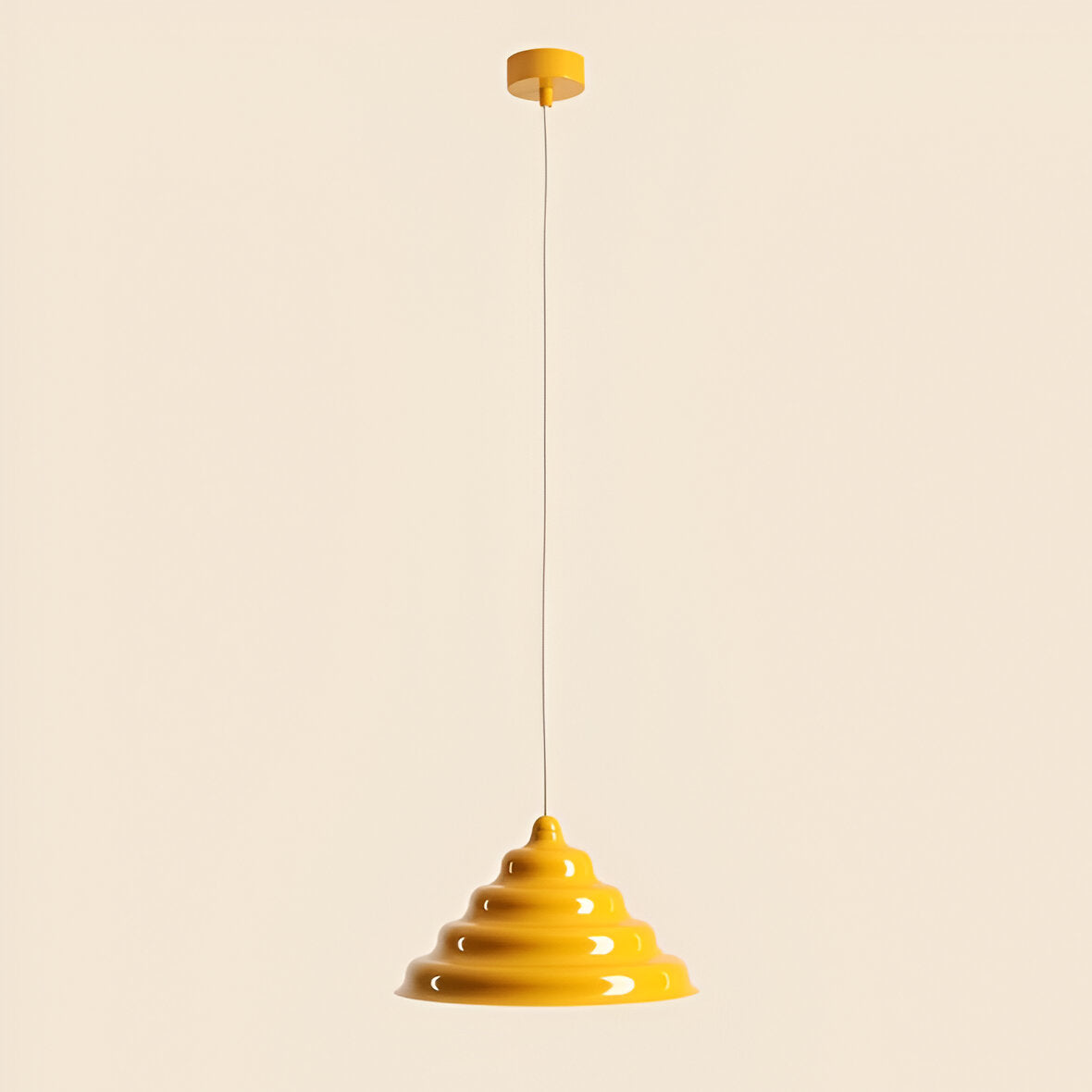 Hanging lamp yellow