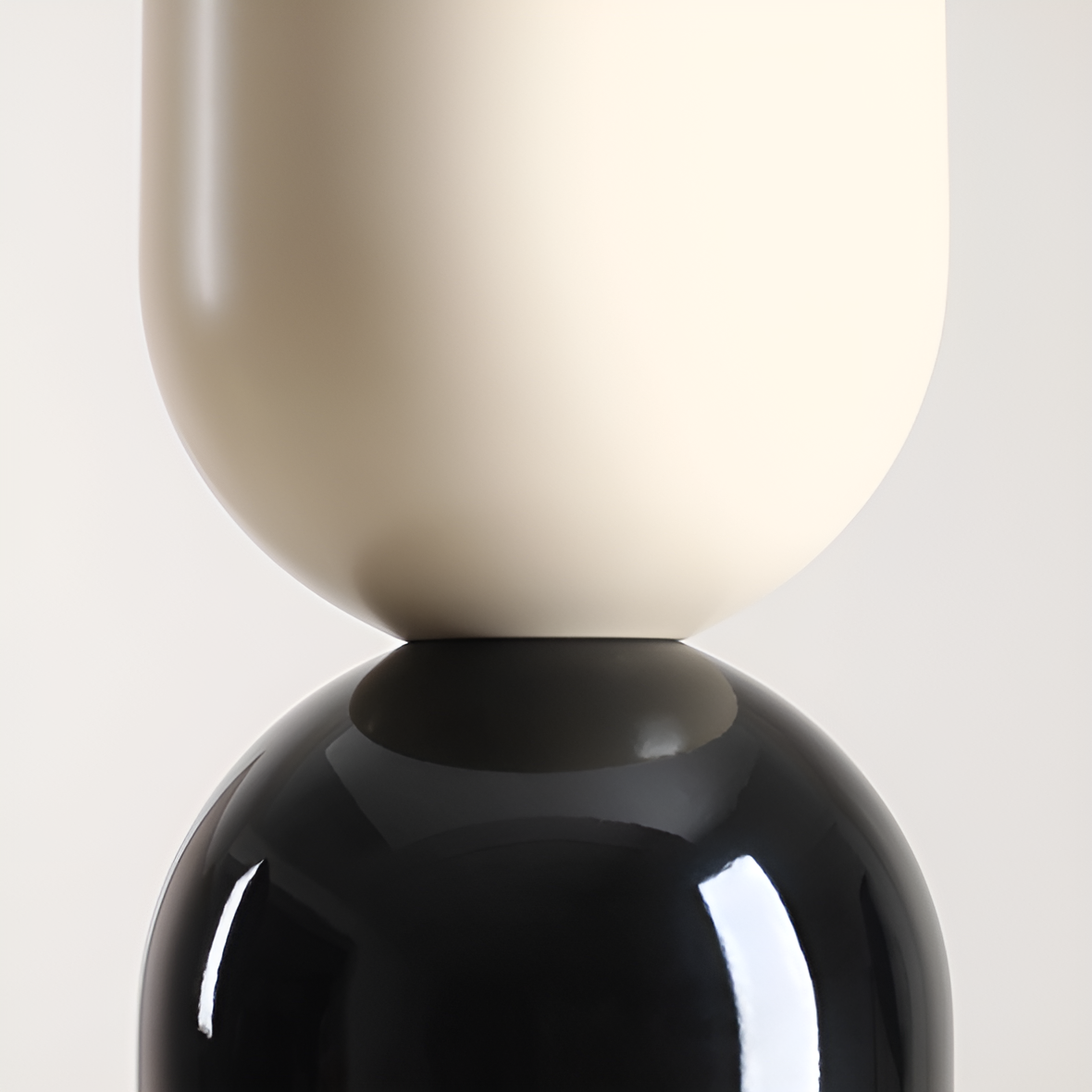 Lampa wisząca LUI kremowy z czarnym